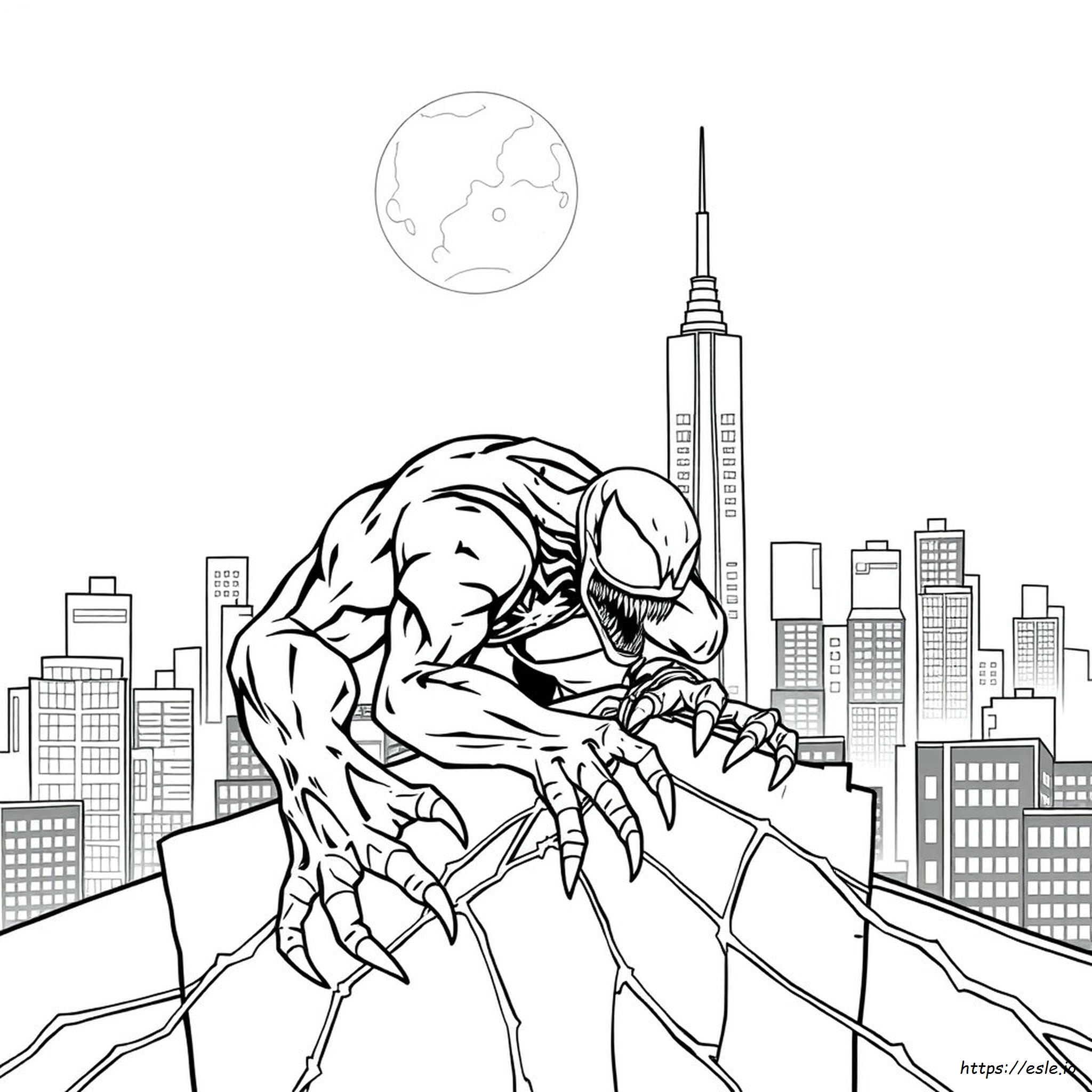Venom From Spiderman Coloring Pages