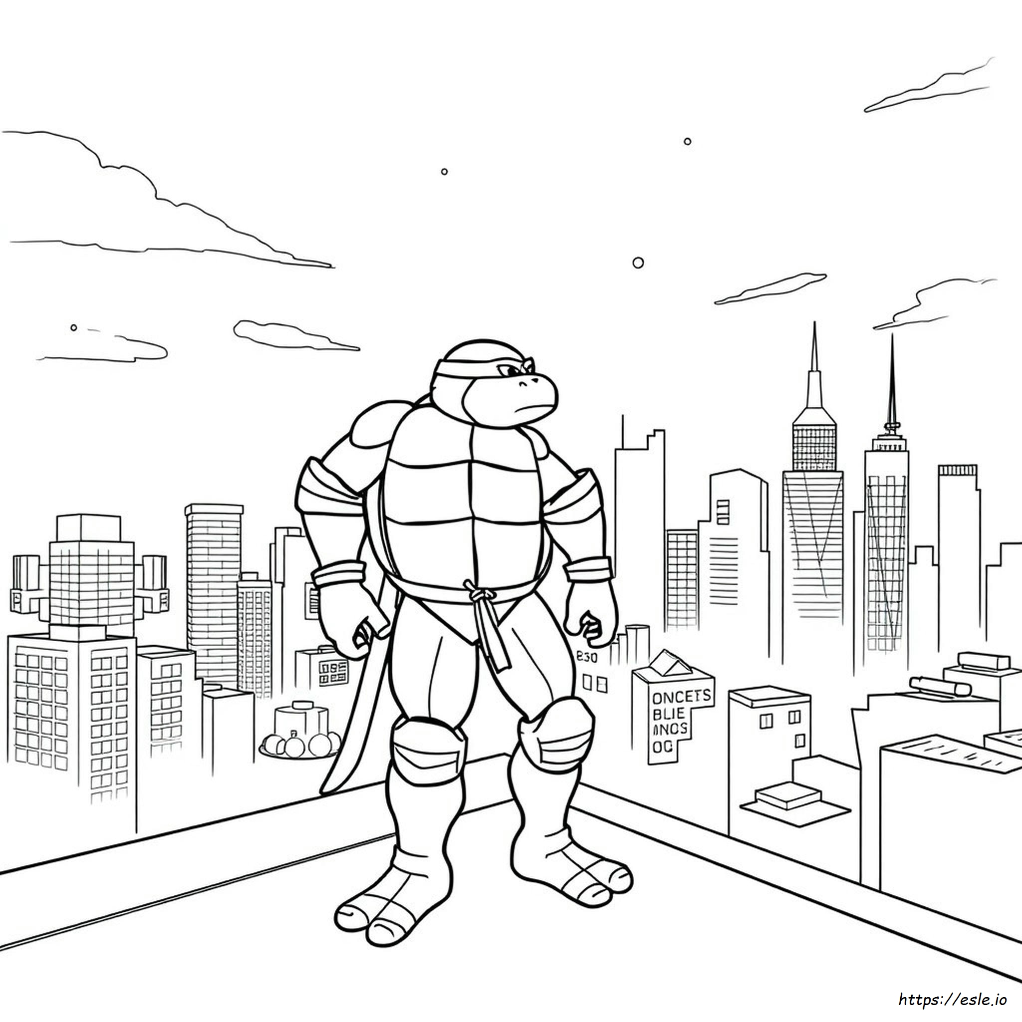Rise Of The Tmnt Coloring Pages Leo