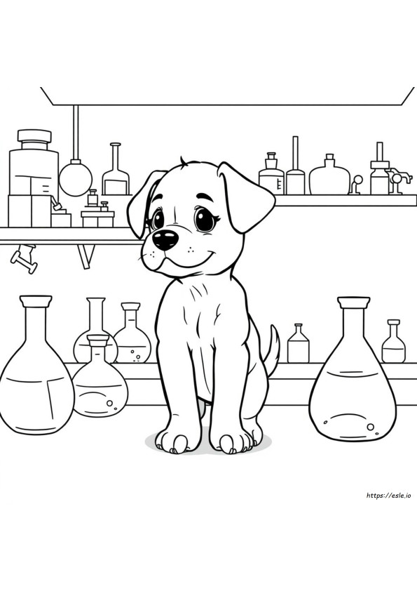 Lab Puppy Coloring Pages