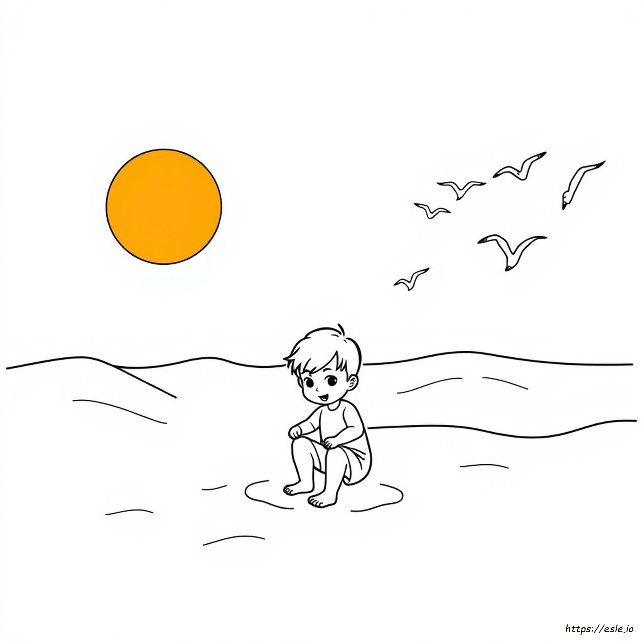 Coloriages D'été Faciles À Imprimer