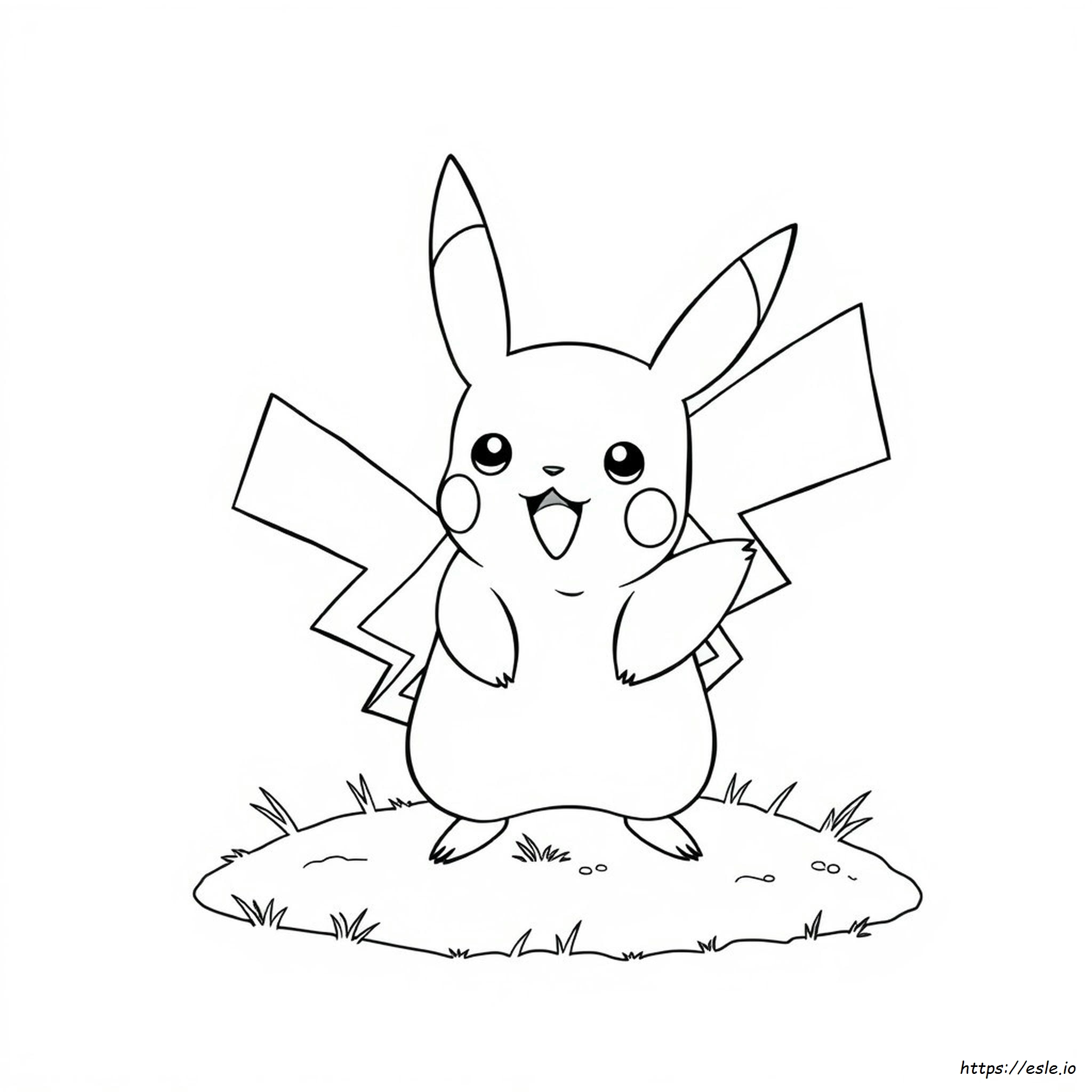 Placă De Colorat Gratuită Cu Pikachu