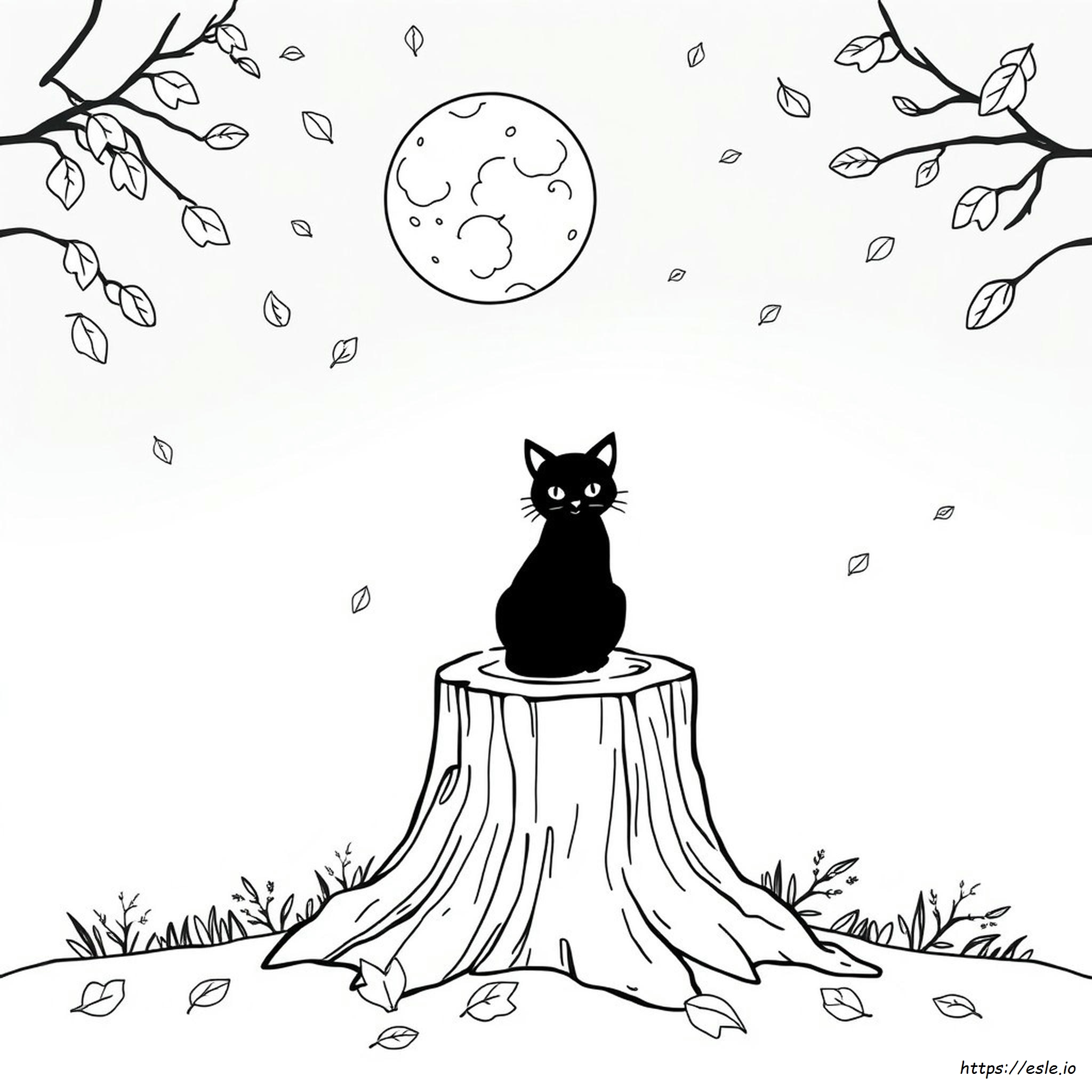 Black Cat Coloring Pages