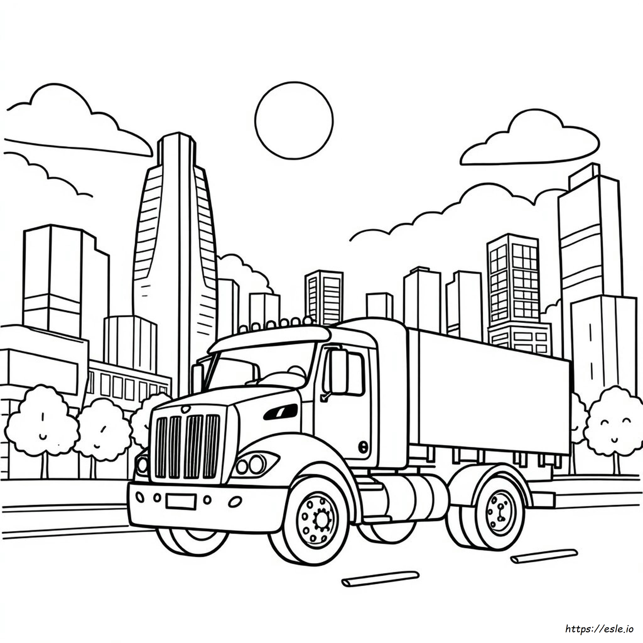 Truck Town Coloring Pages
