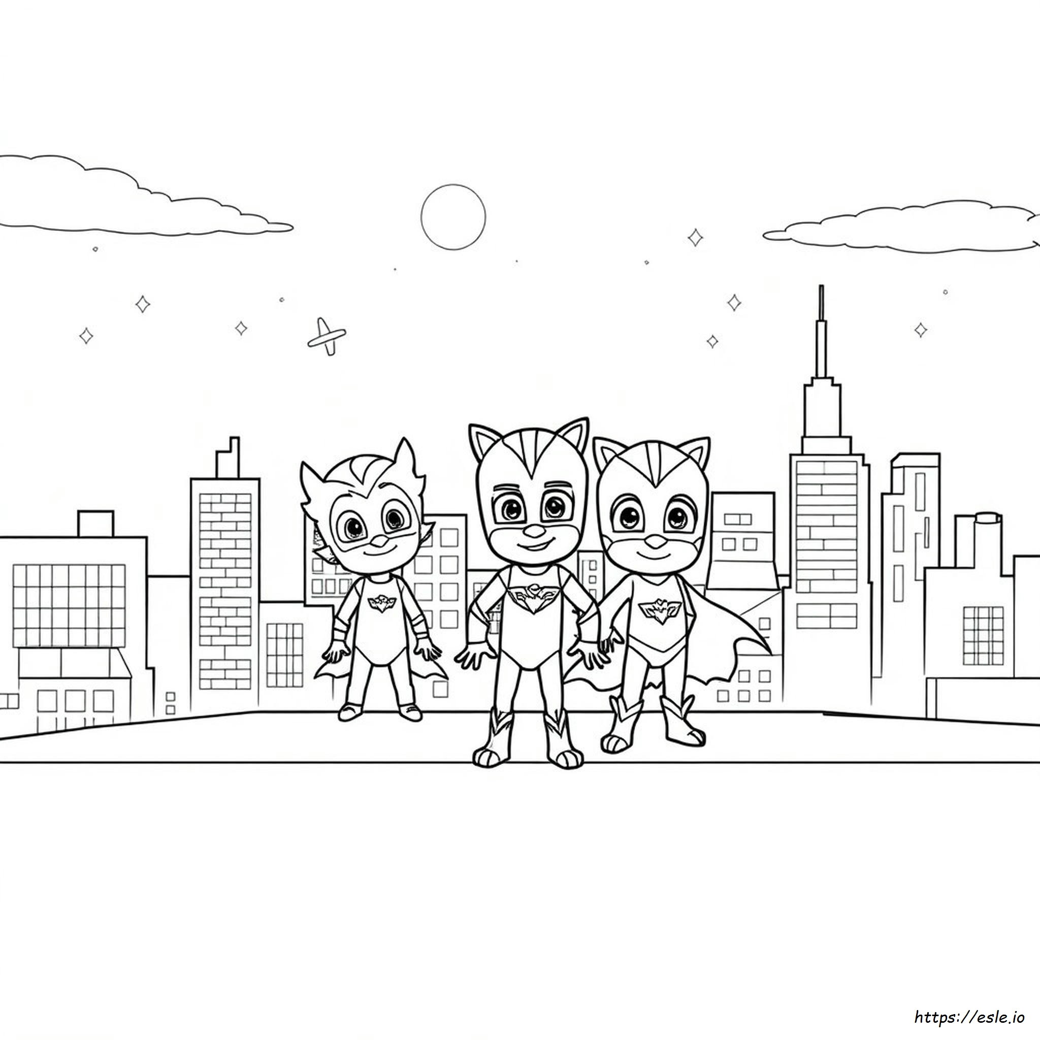 Pj Masks Para Colorear