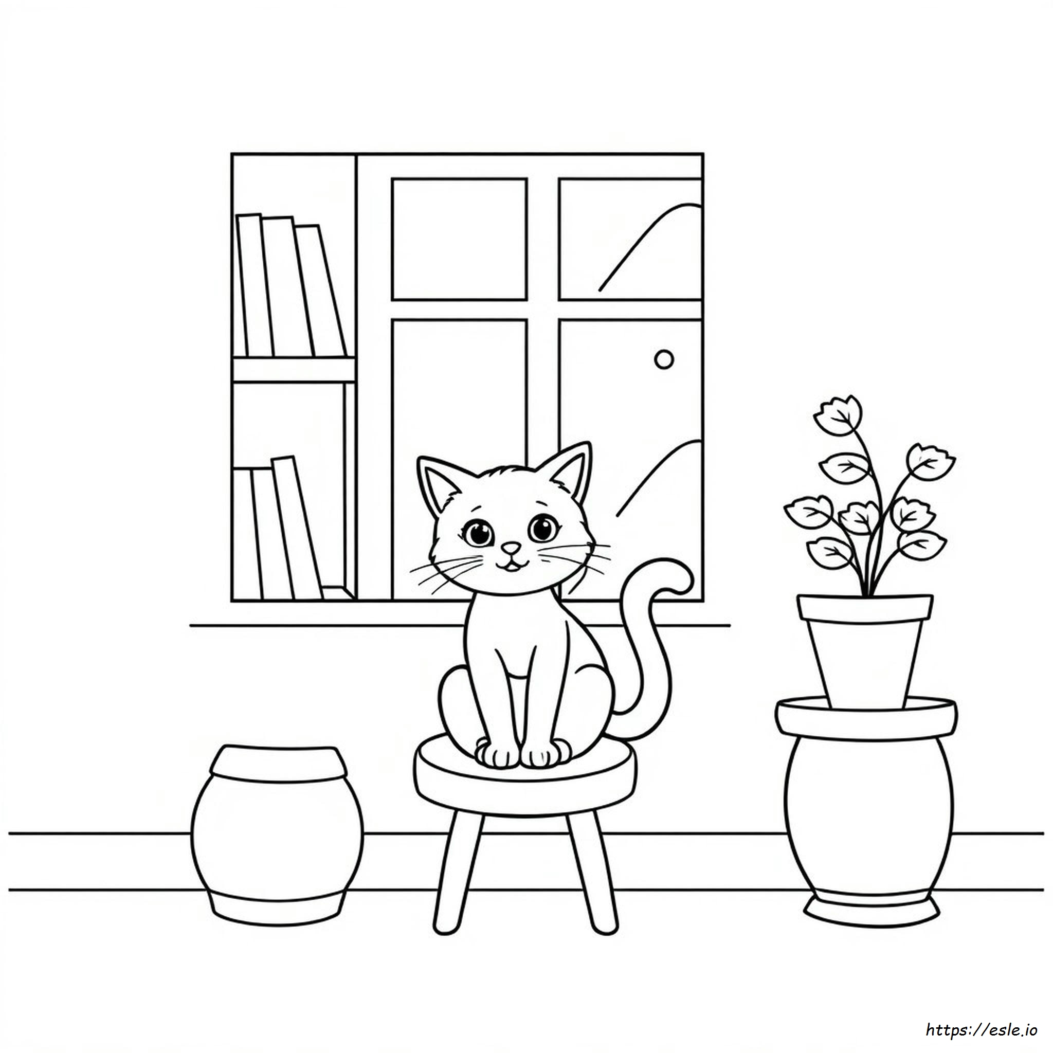 Gatto Dei Cartoni Animati: Disegni Da Colorare E Stampare