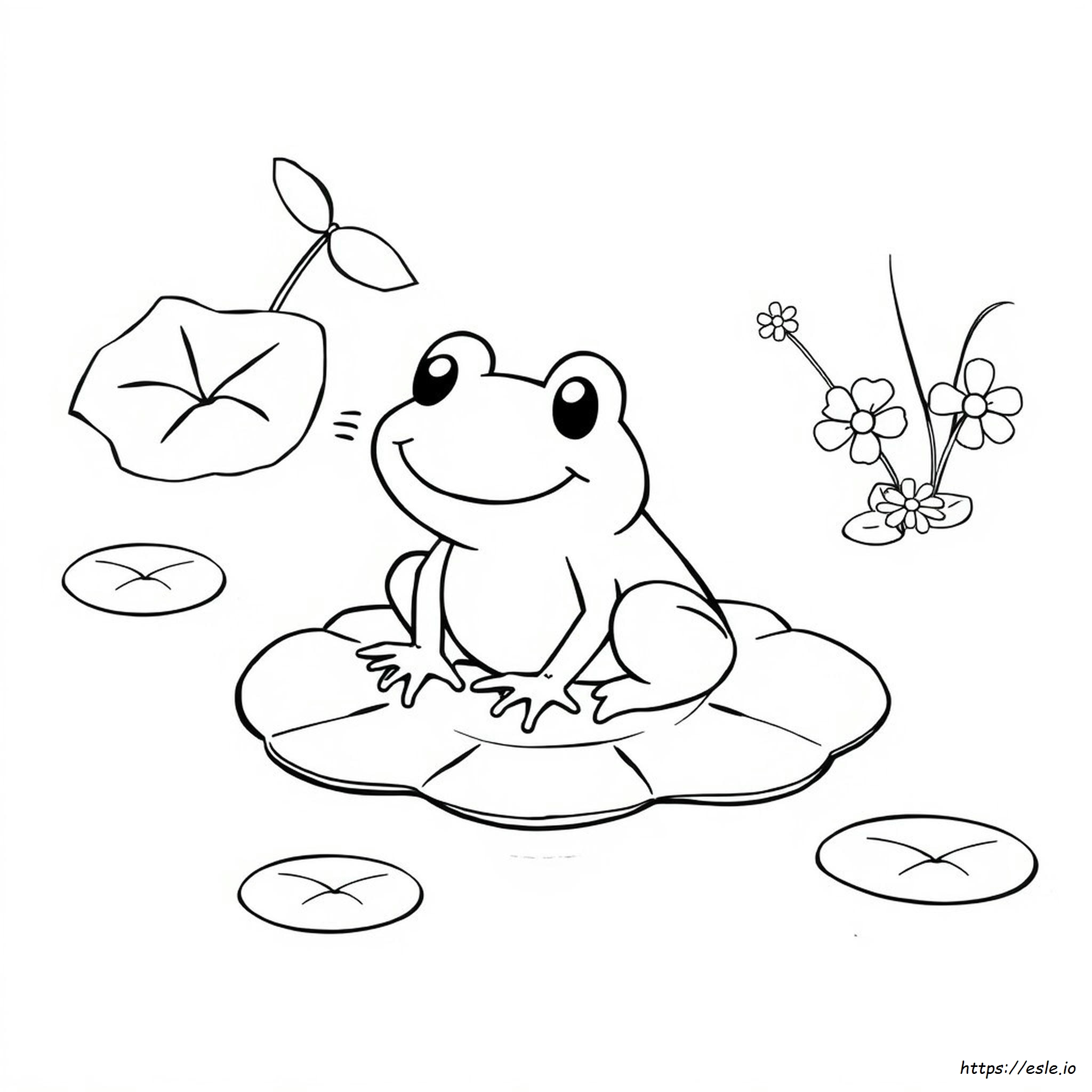 Cartoon Frog Coloring Pages