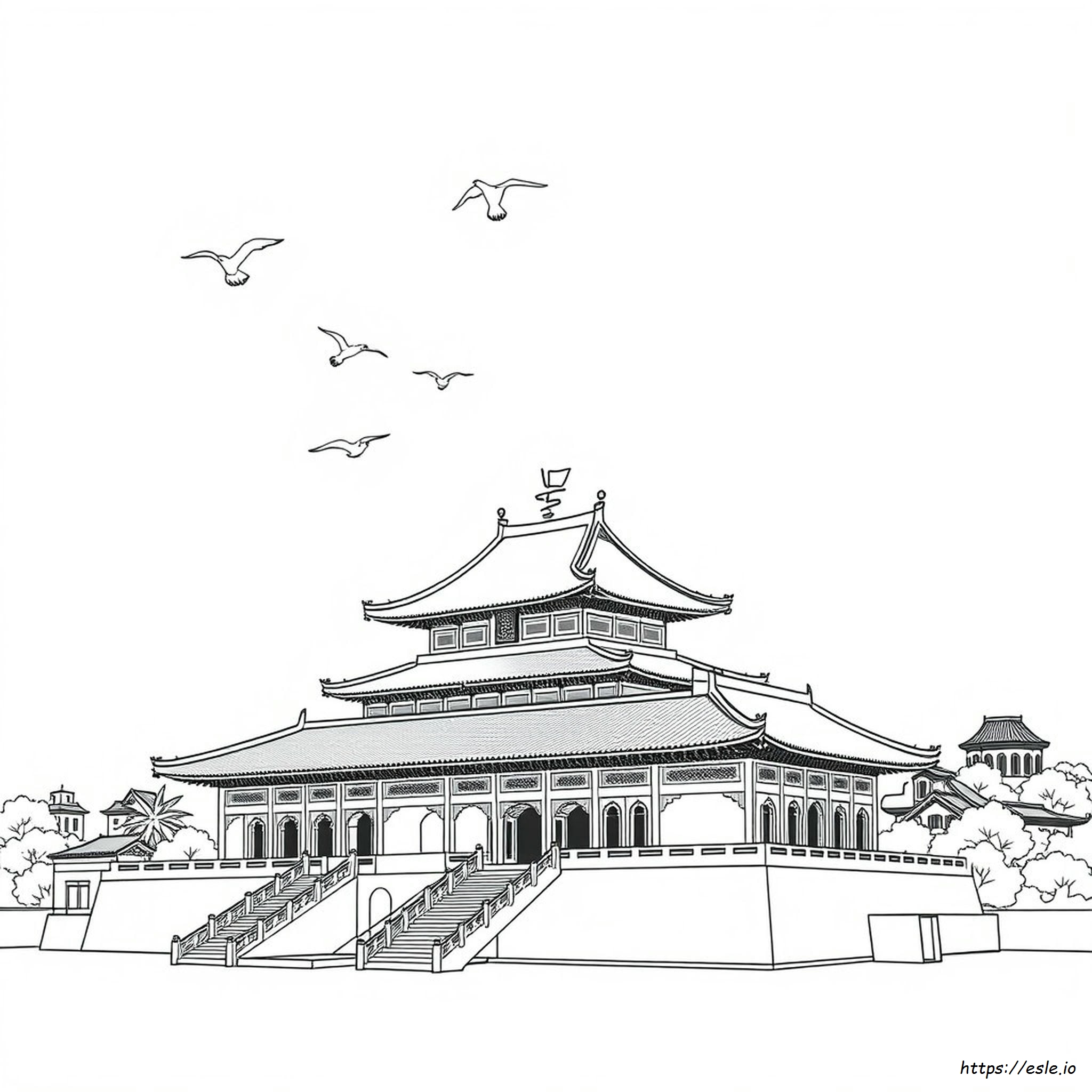 Forbidden City Coloring Page