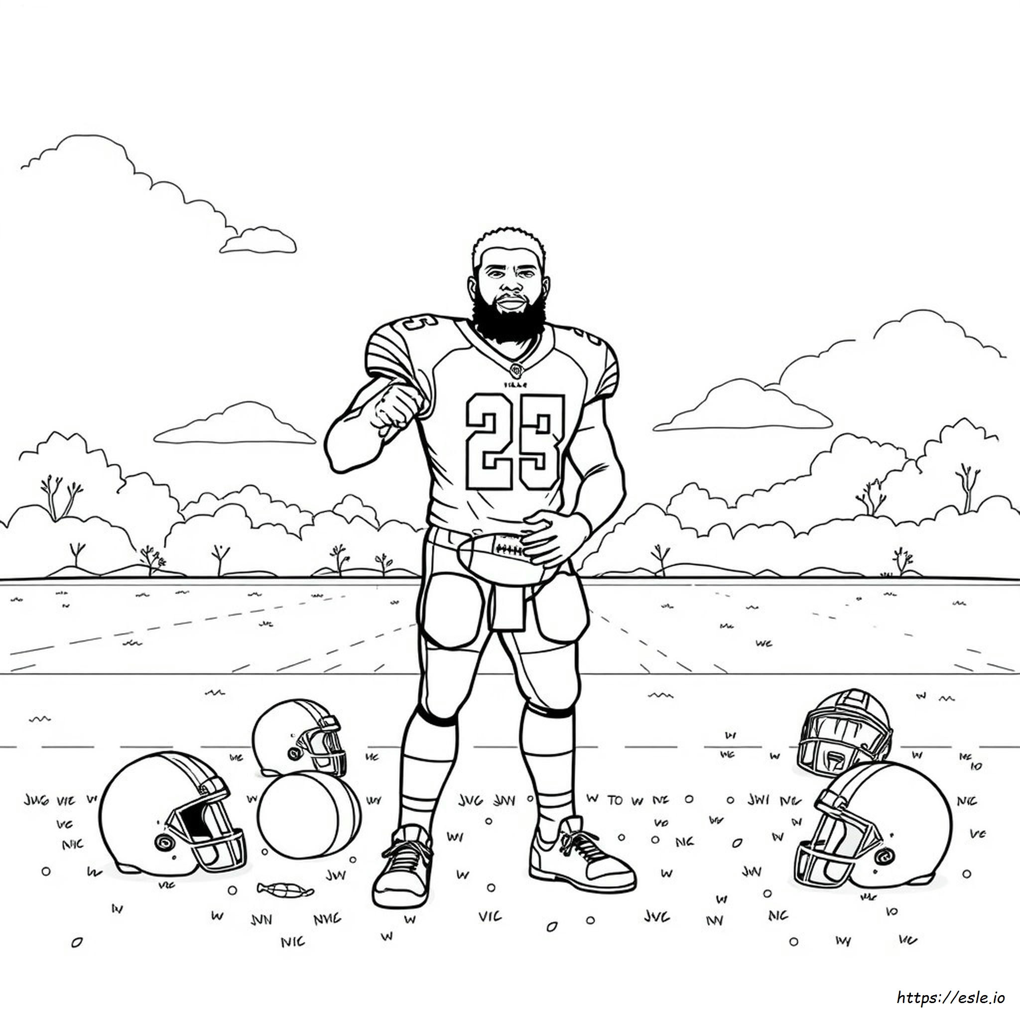 Myles Garrett Coloring Page