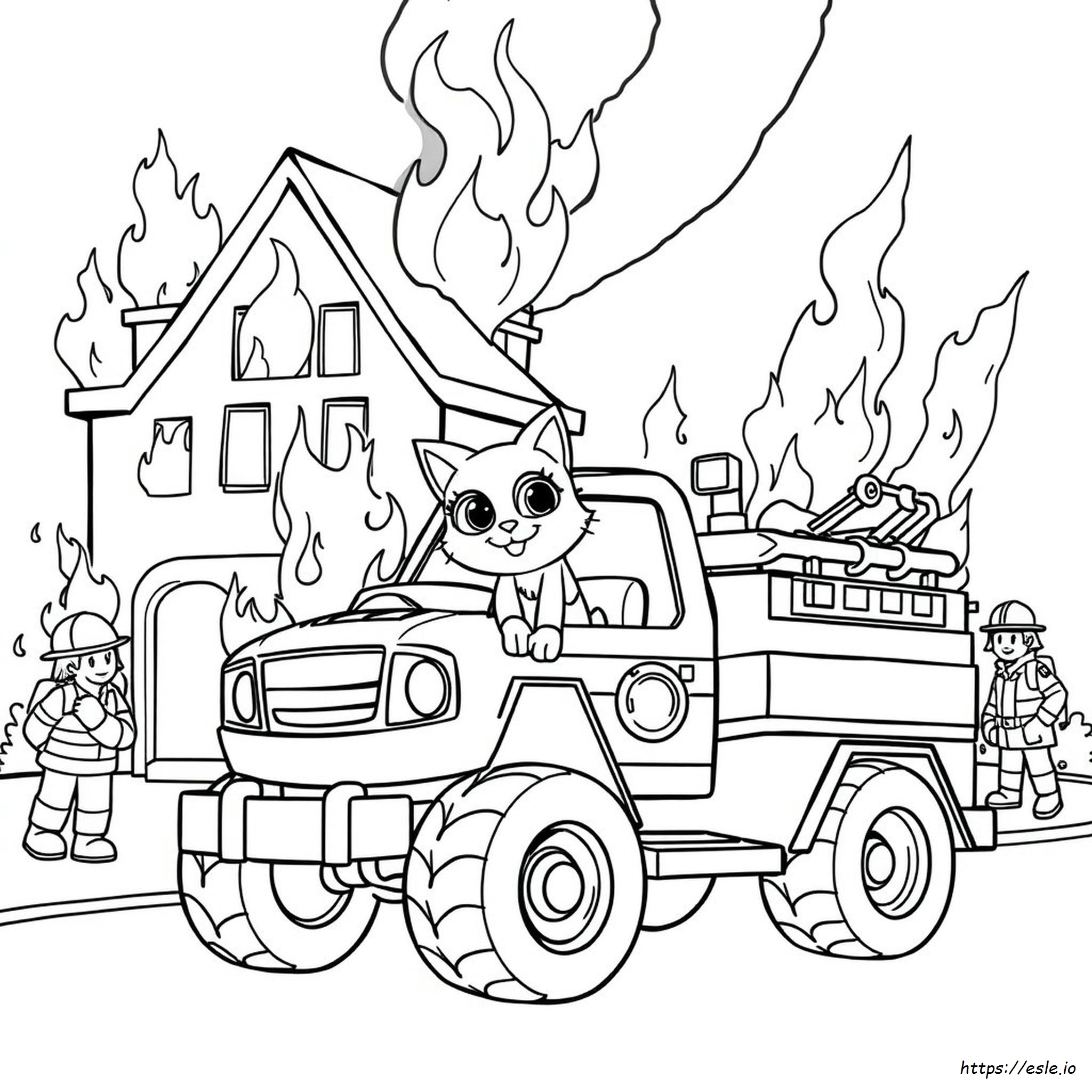 Printable Blaze The Cat Coloring Pages