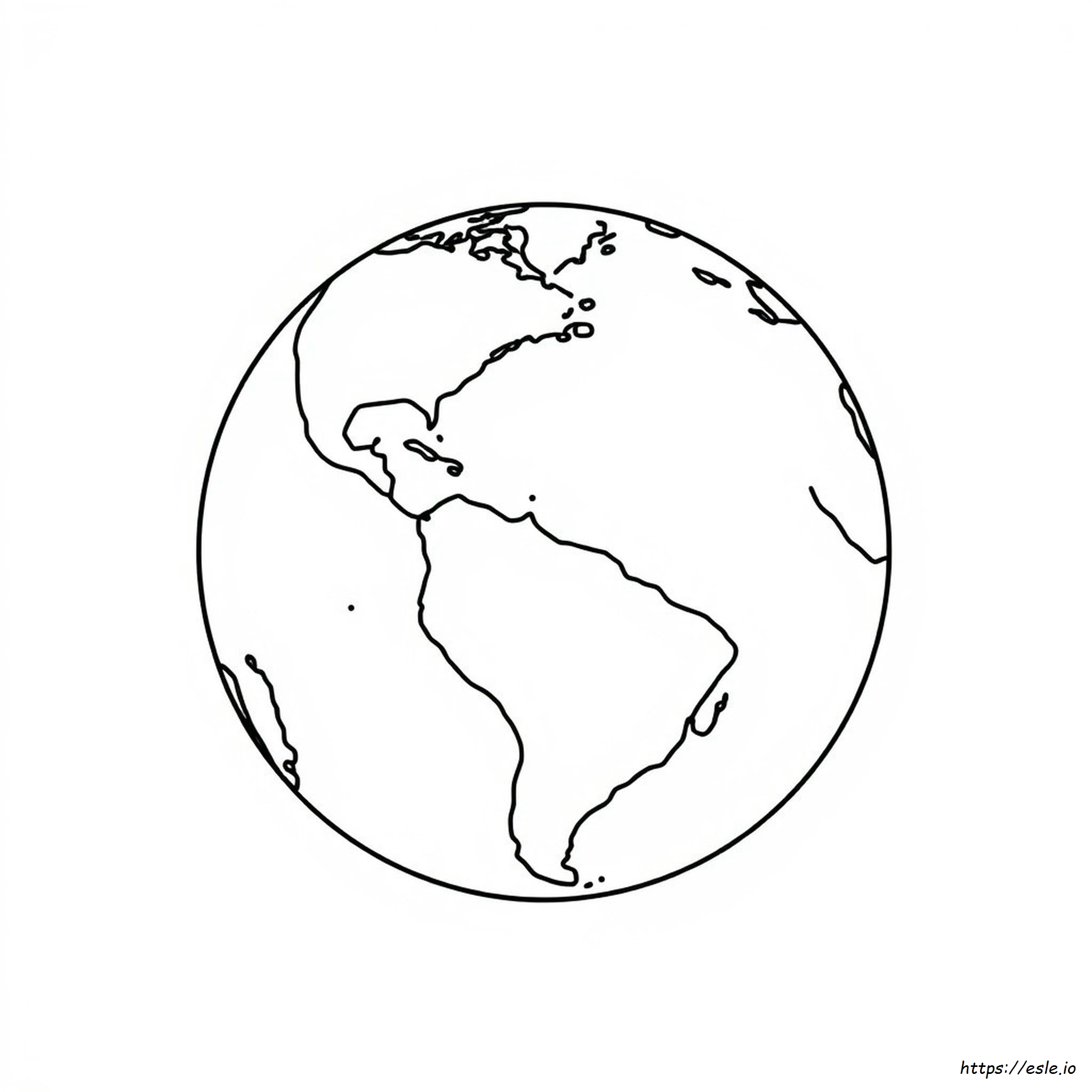 Tierra Para Colorear