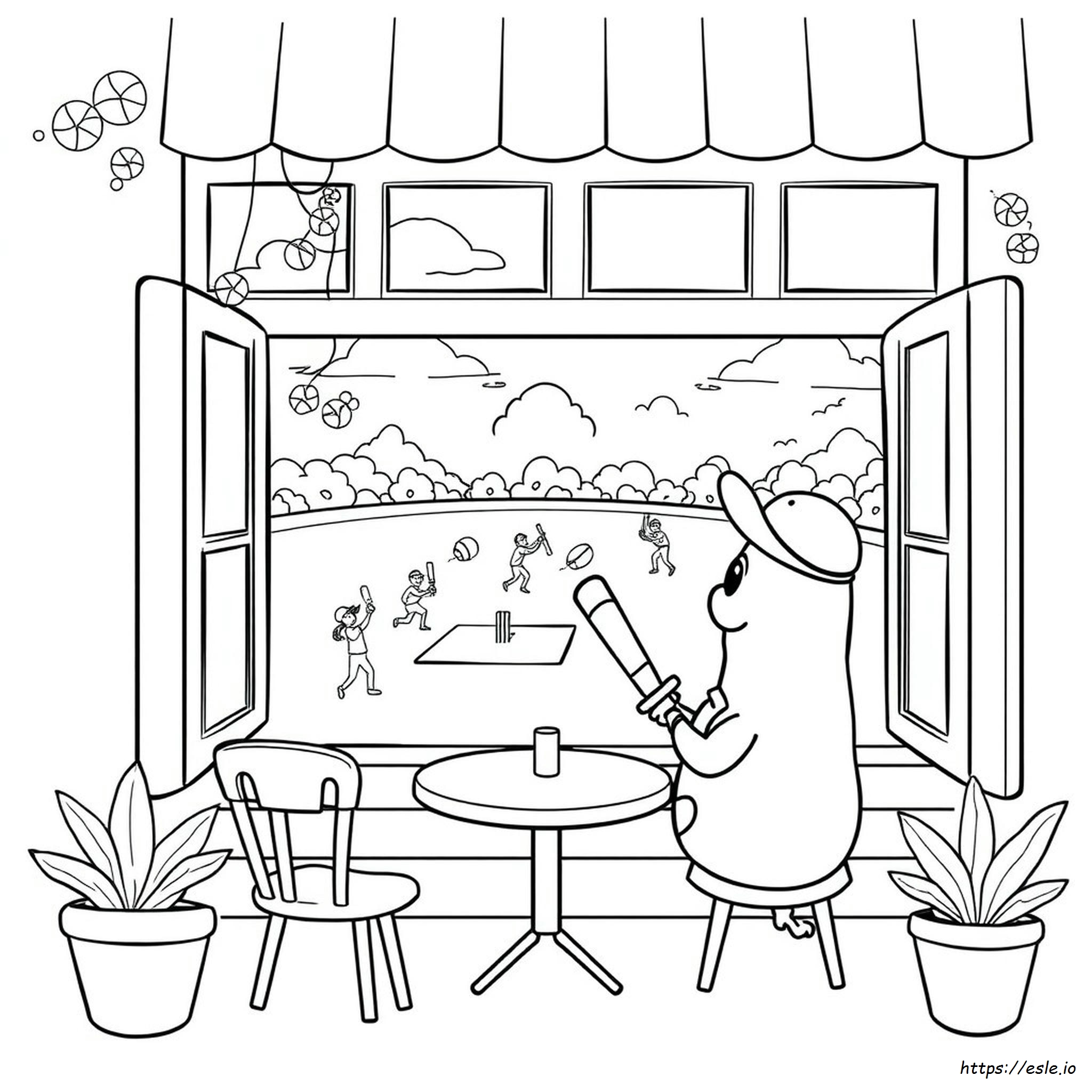 Butterbean Cafe Coloring Pages Cricket