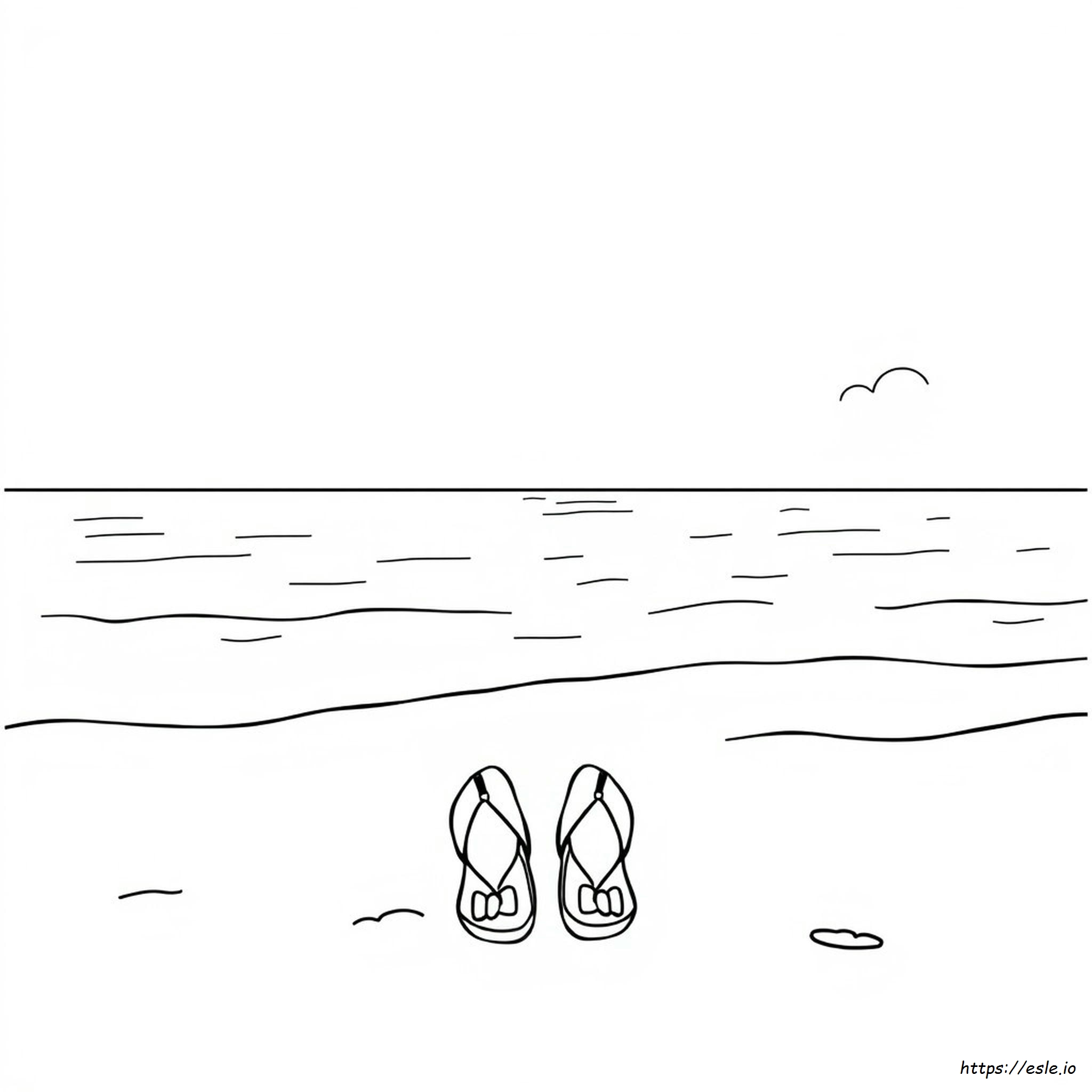 Free Coloring Pages Flip Flops