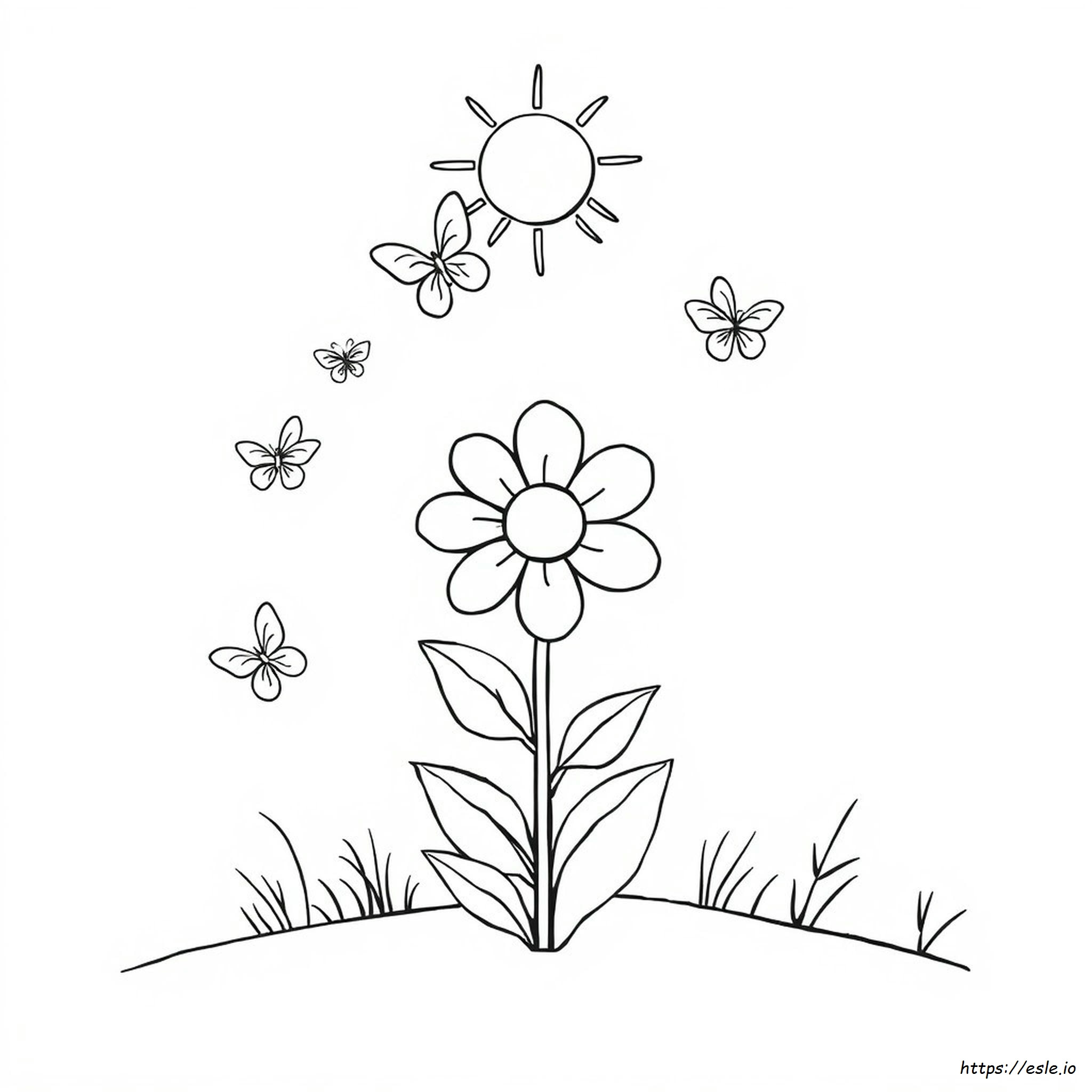 Kostenlose Blumen Ausmalbilder Zum Ausdrucken