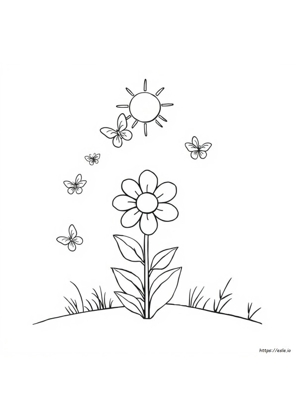 Flower Coloring Pages For Free