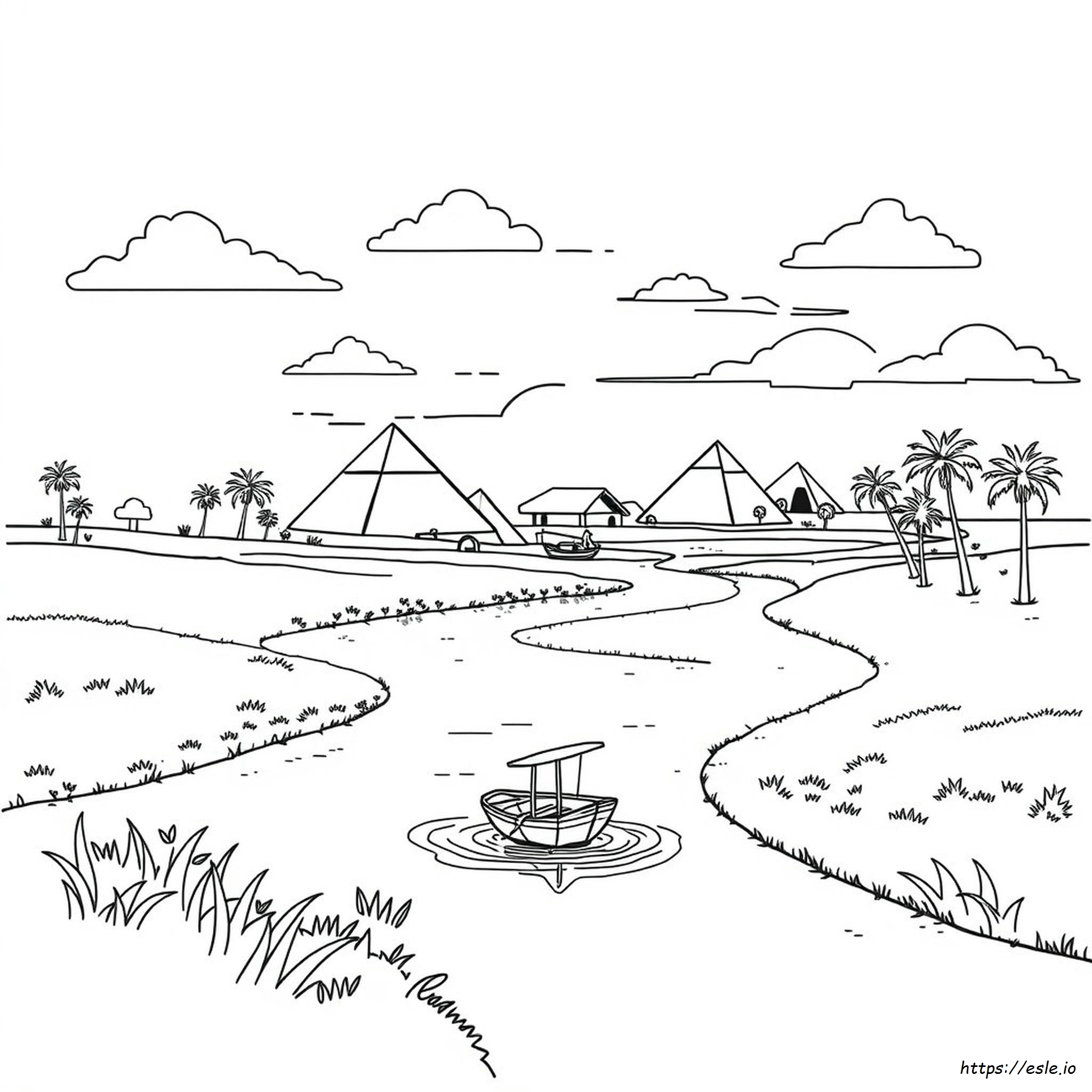 Nile River Coloring Page