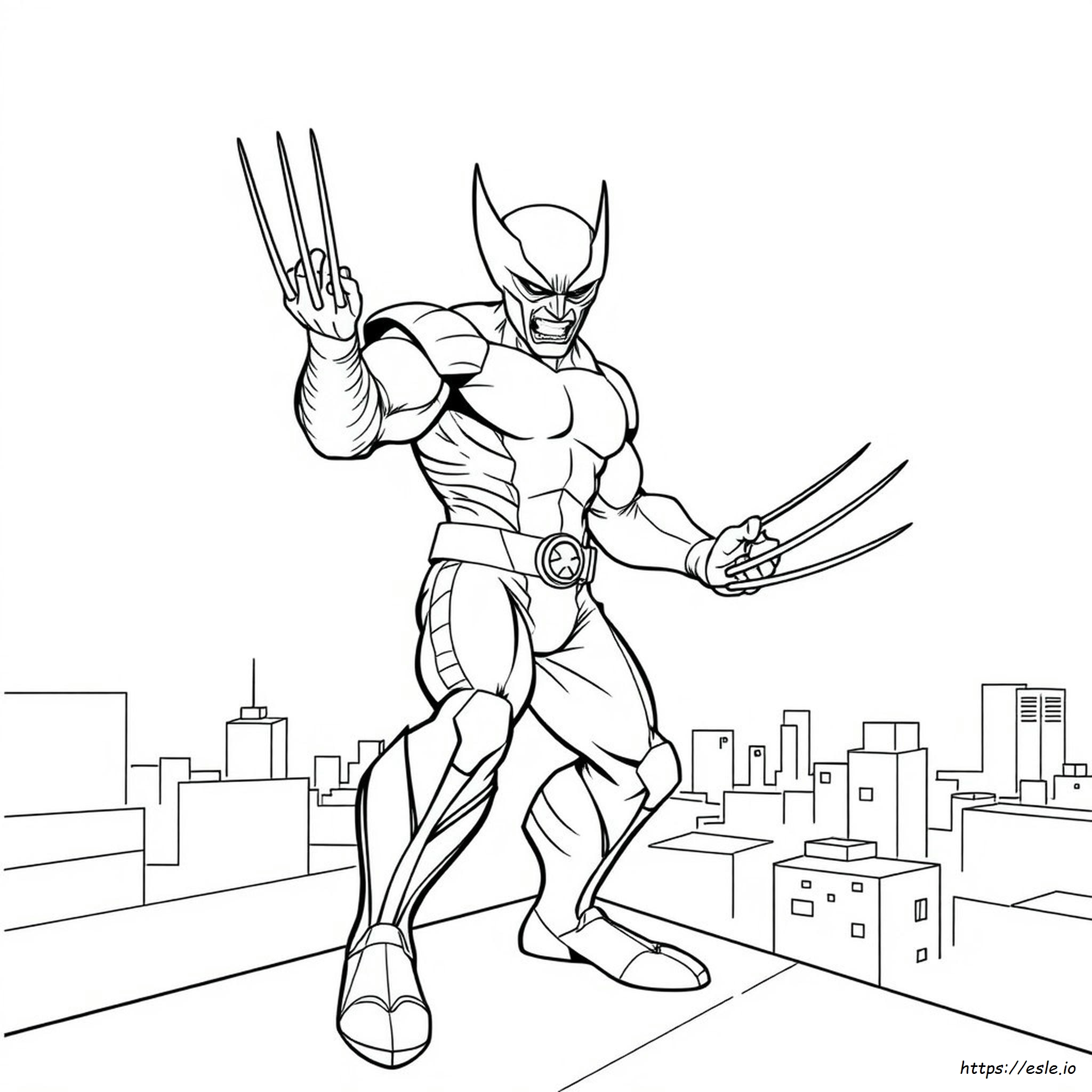 X Men Wolverine Colouring Pages