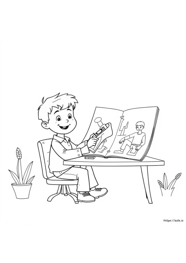 Ben Colouring Pages