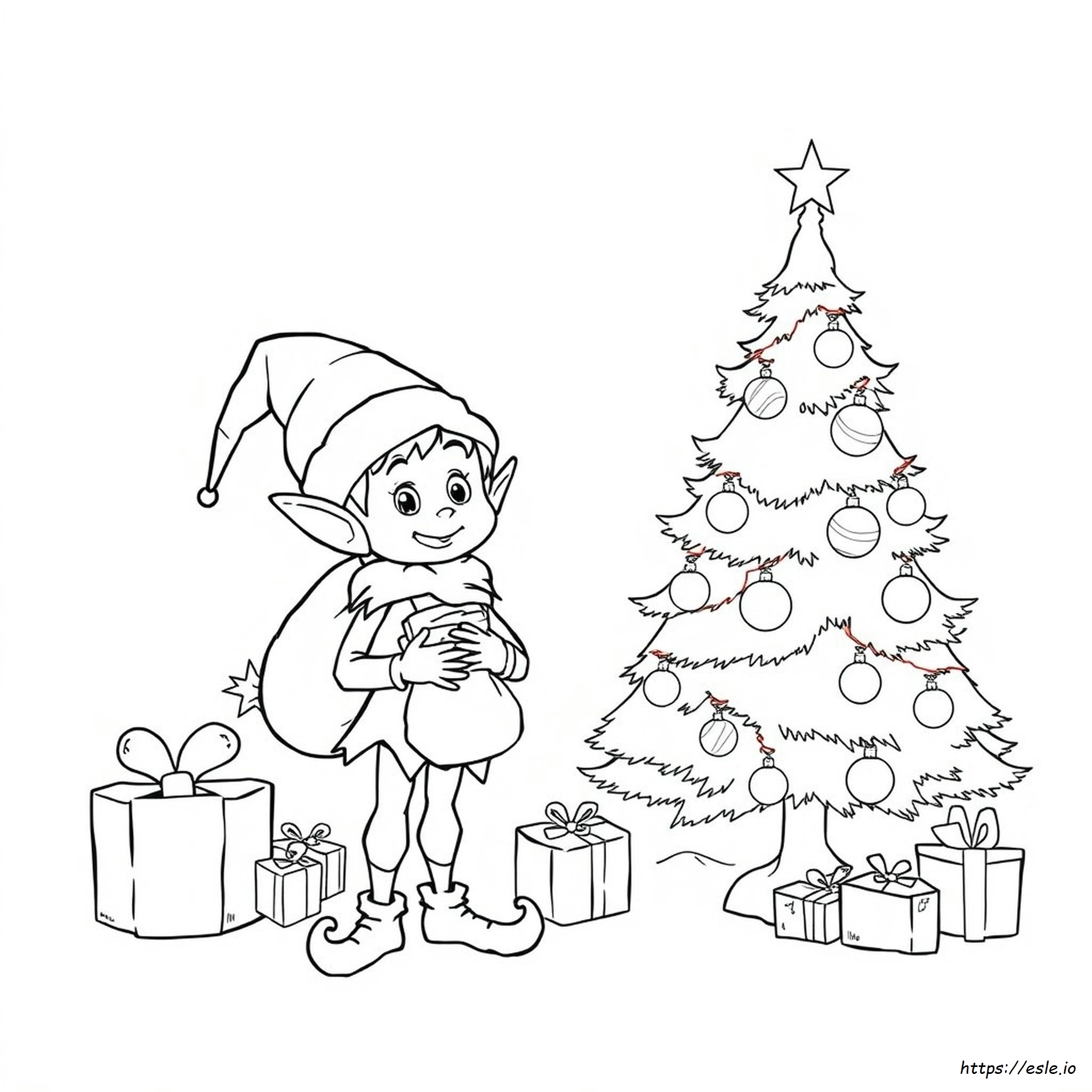 christmas-coloring-sheets-elf