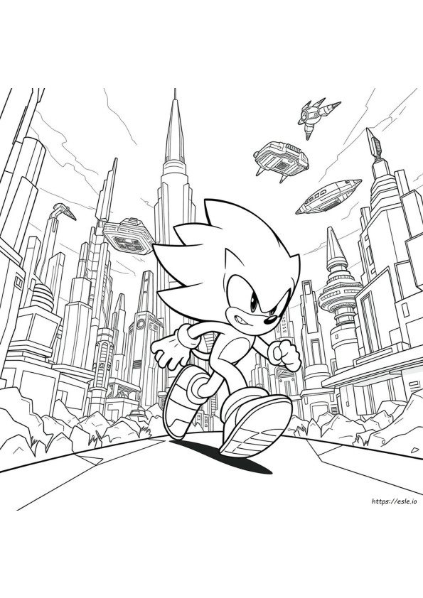 Sonic Prime Coloring Pages Free