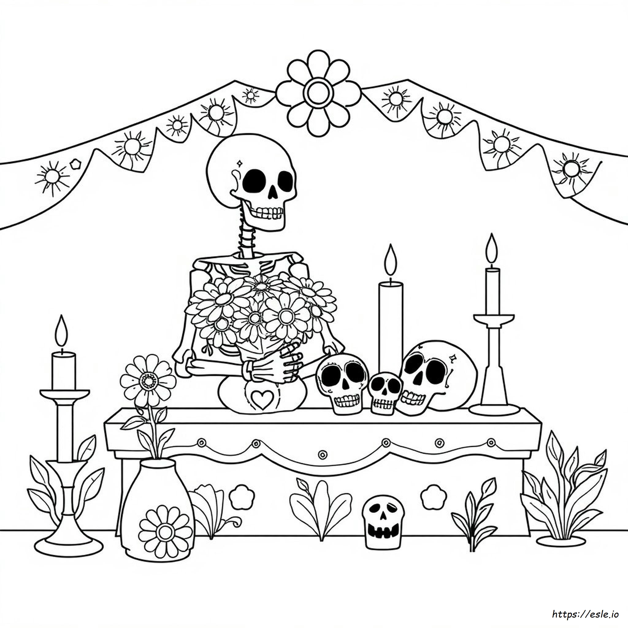 Dia De Los Muertos Coloring Pages