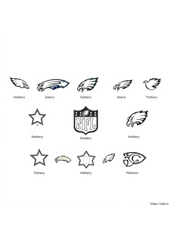 Printable All Nfl Logos Coloring Pages