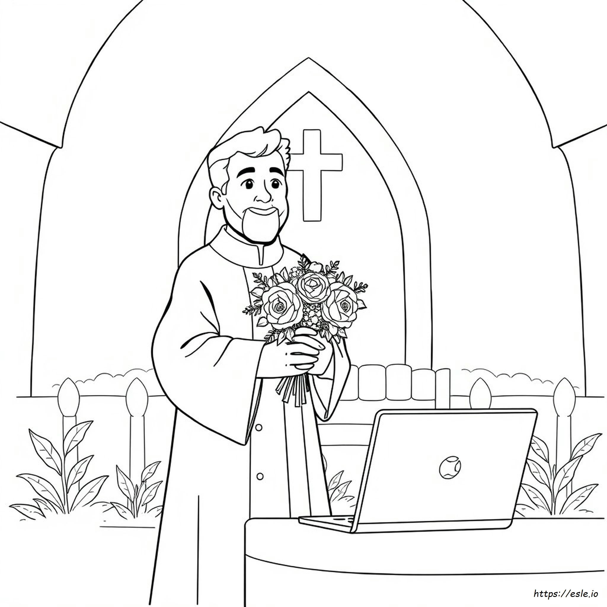 Acutis Coloring Page Carlo Acutis Kolorowanka