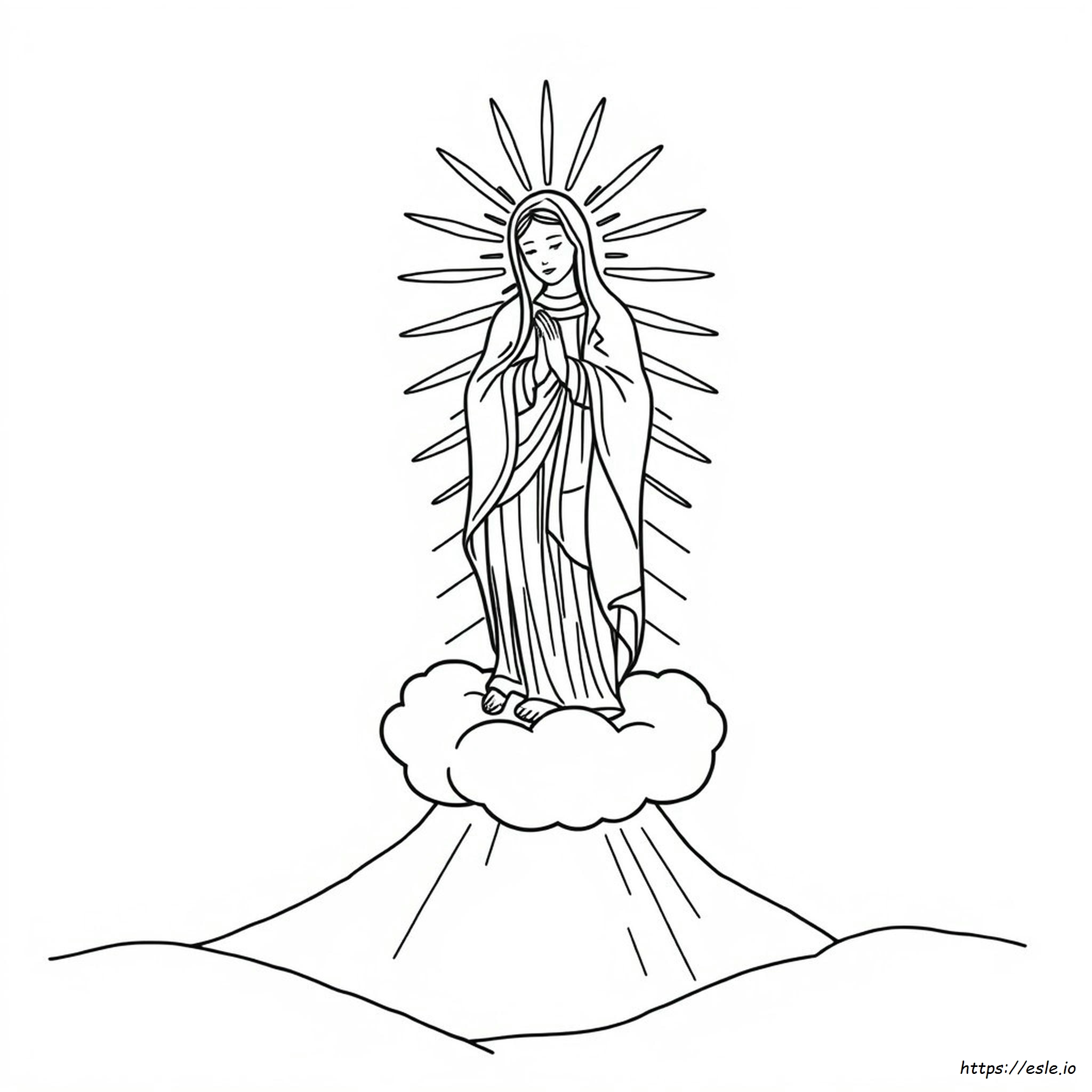 Virgen De Guadalupe Coloring Page