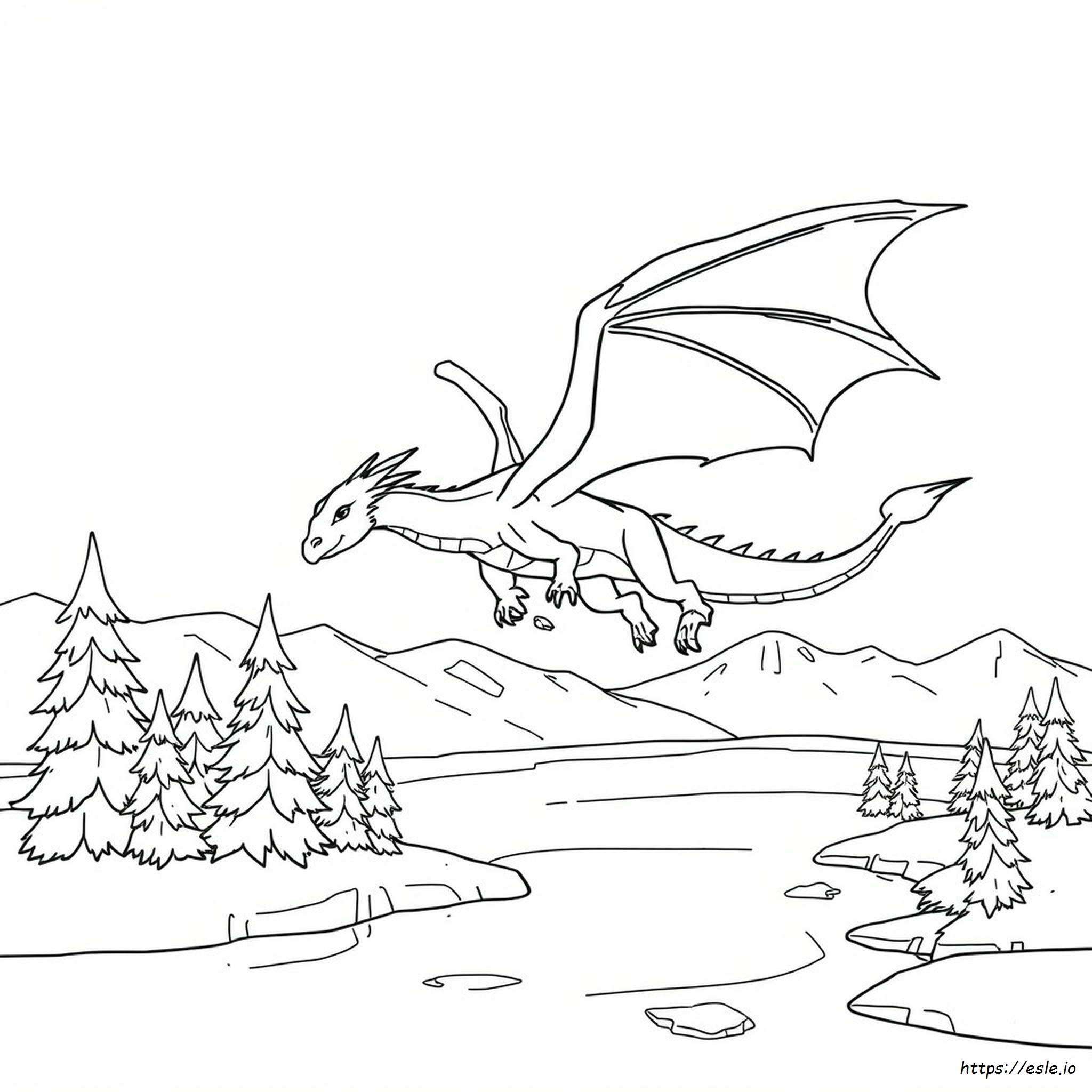Ice Dragon Coloring Pages