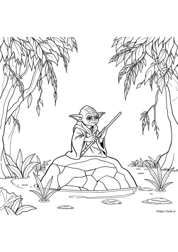 Yoda Kolorowanki Do Druku