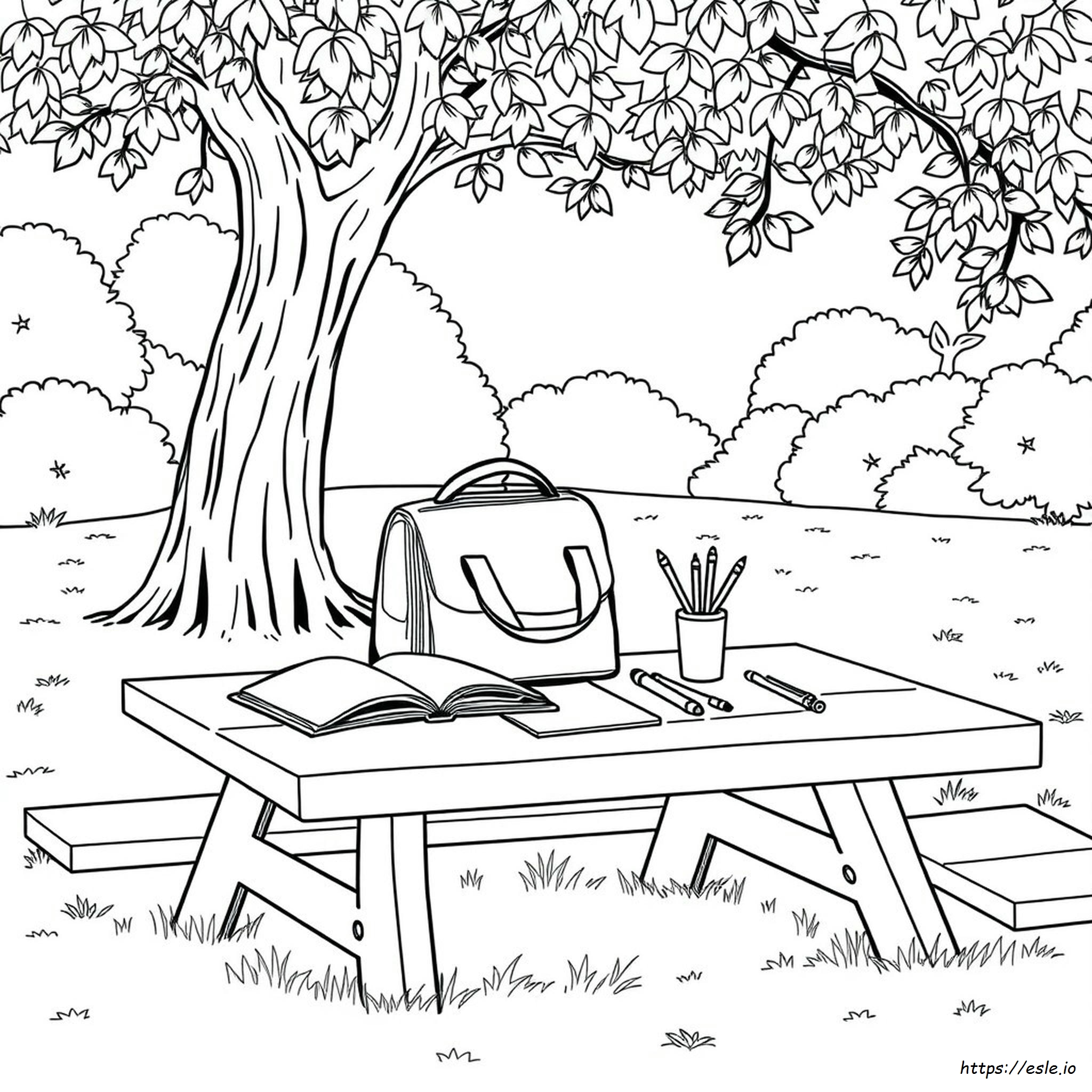 Lunch Bag Coloring Page