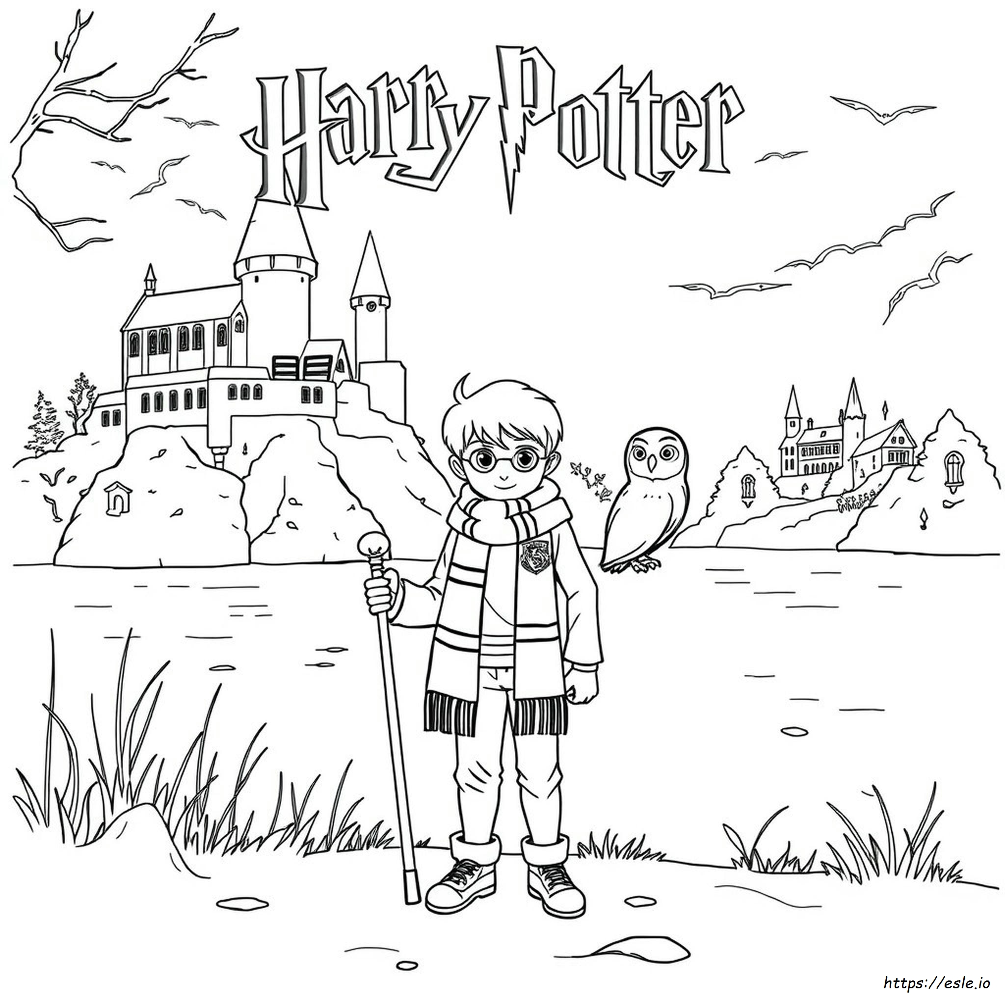 Tulostettavat Yksityiskohtaiset Harry Potter Värityskuvat
