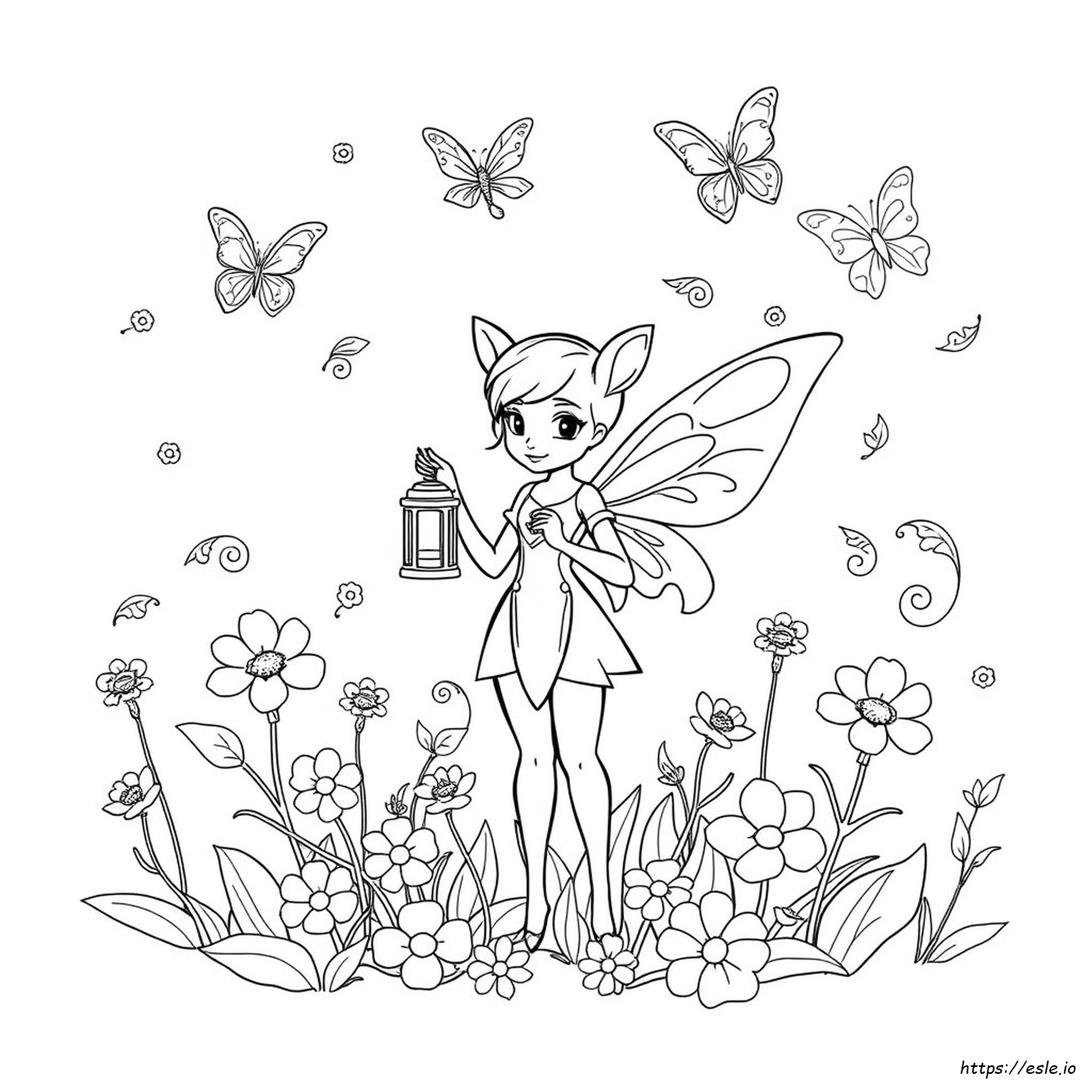 Fawn Fairy Coloring Pages
