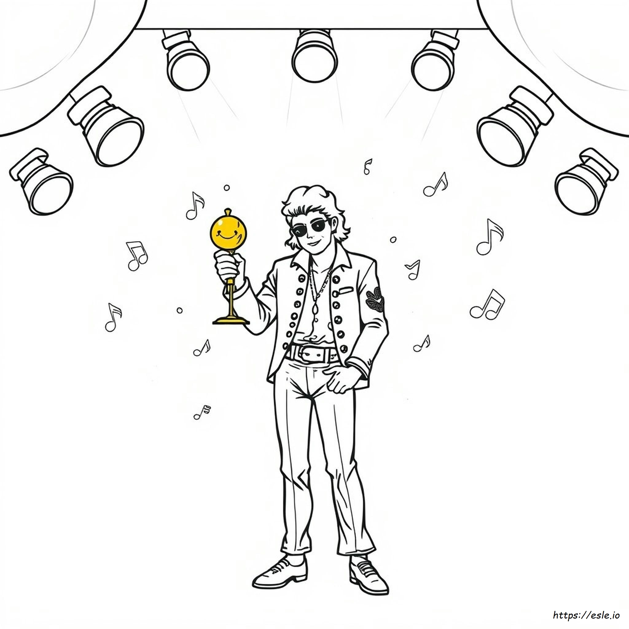 Micheal Jackson Coloring Pages