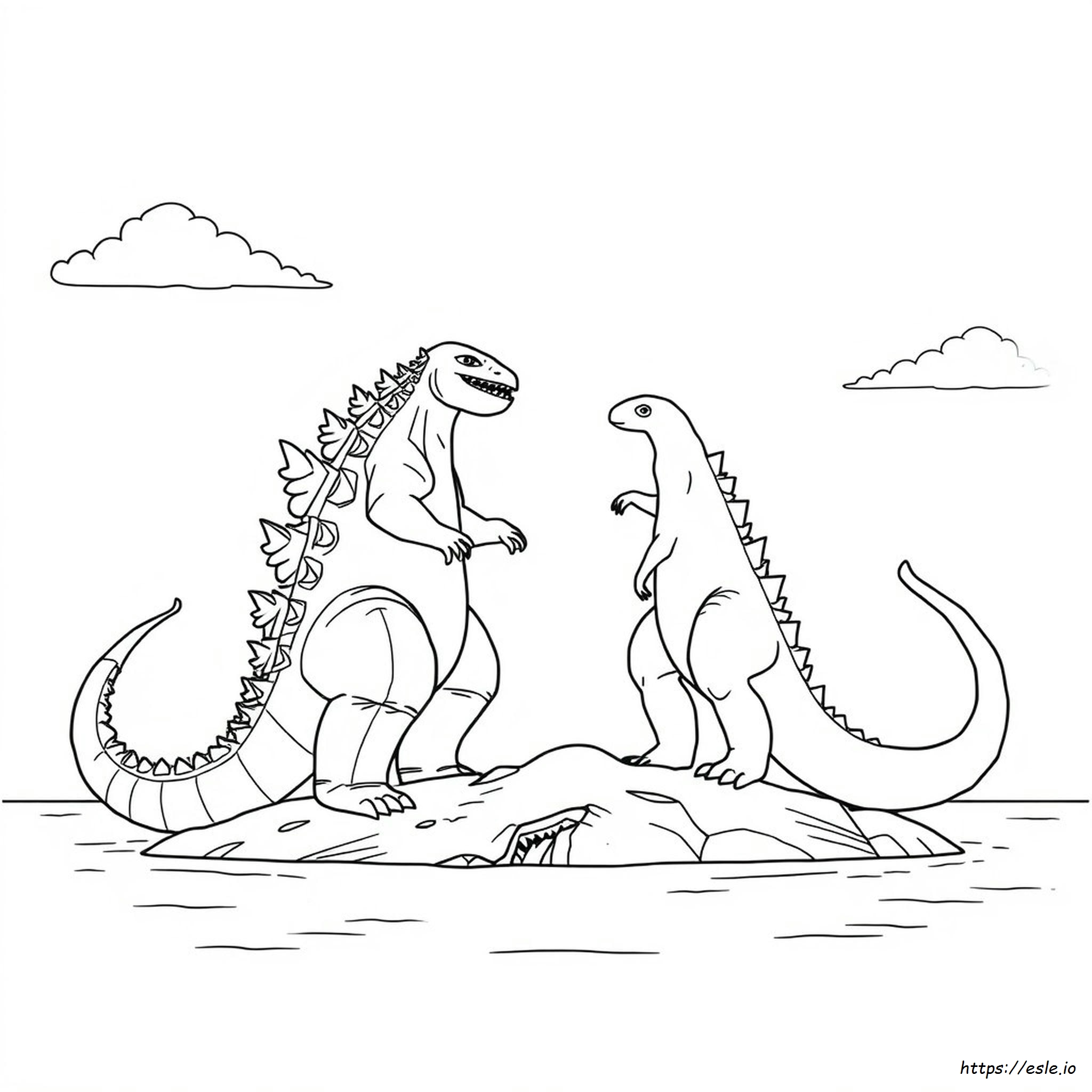 Kaiju Godzilla Godzilla Minus One Coloring Pages Printable