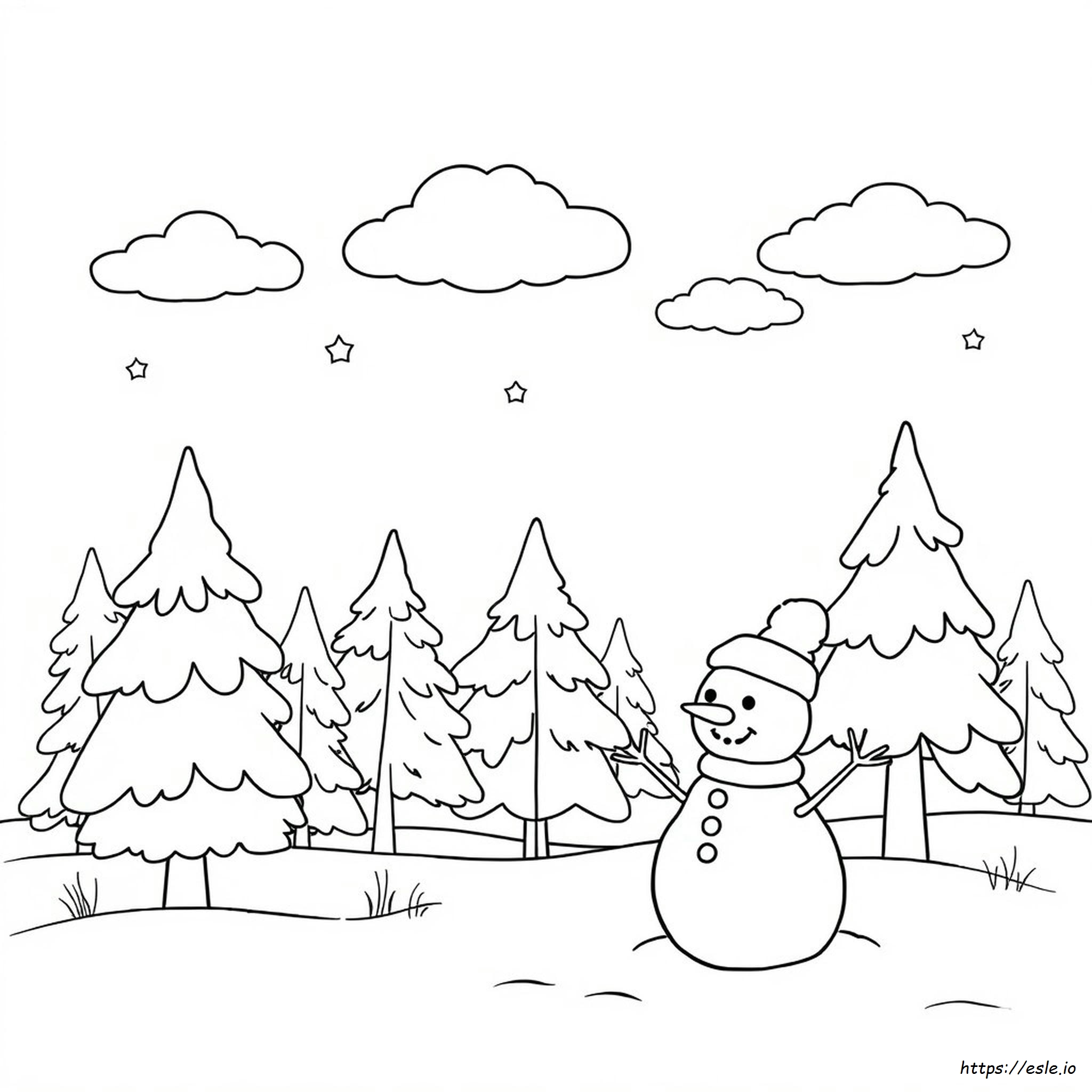 January Coloring Picture