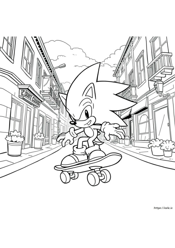 Coloriages Sonic Jeux Vidéo