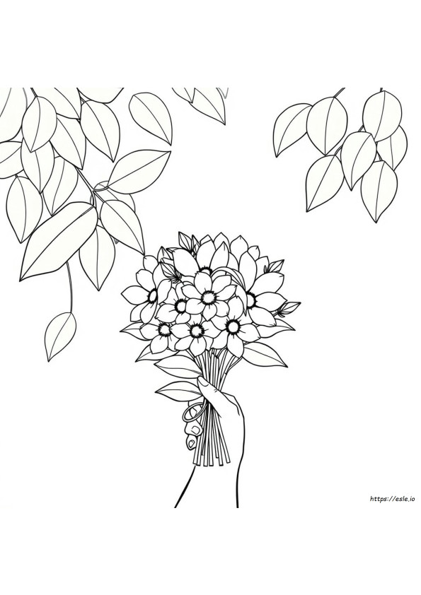 Blumenstrauß Ausmalbilder