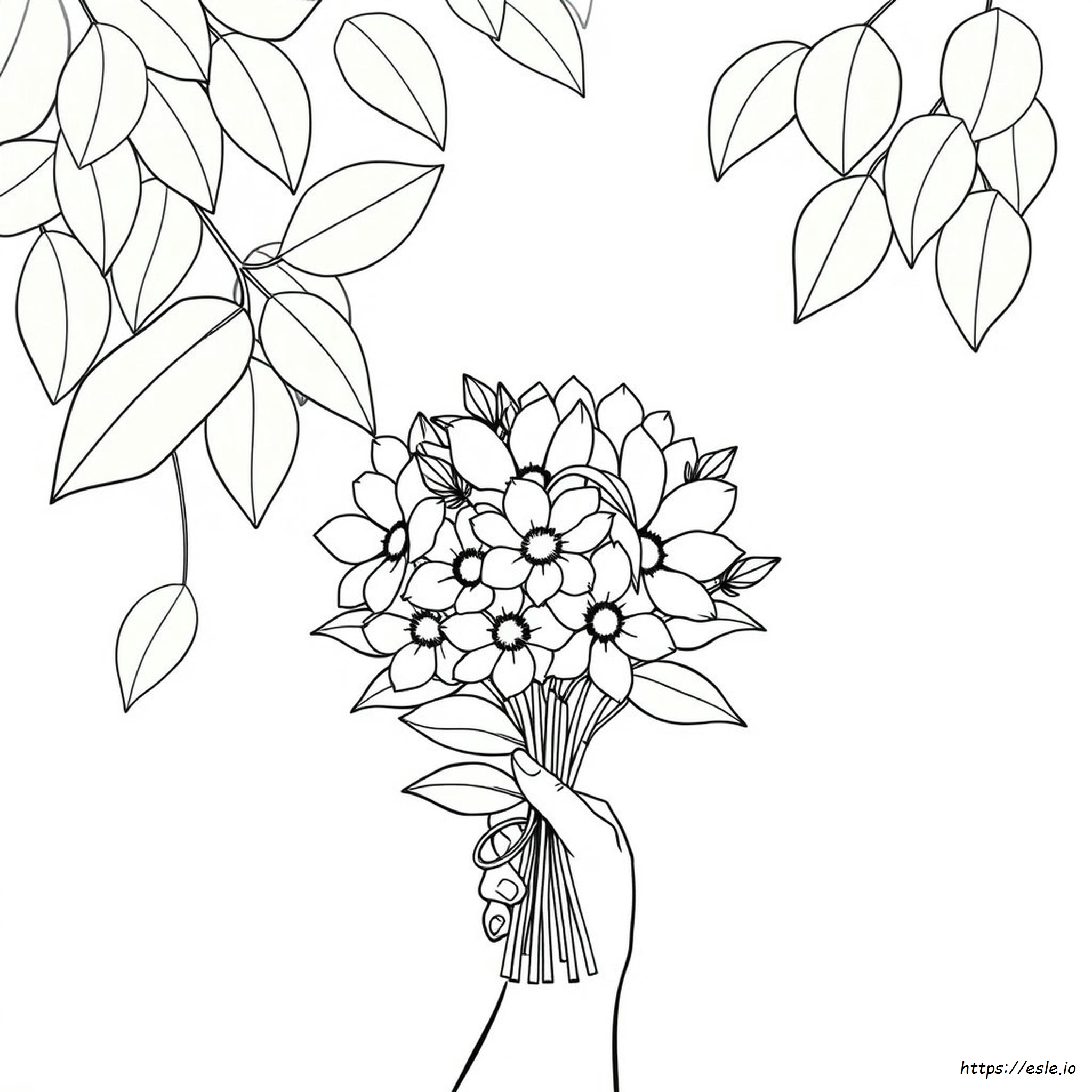 Flower Bouquet Coloring