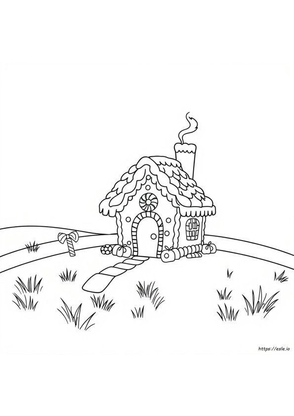 Gingerbread House Pictures To Color