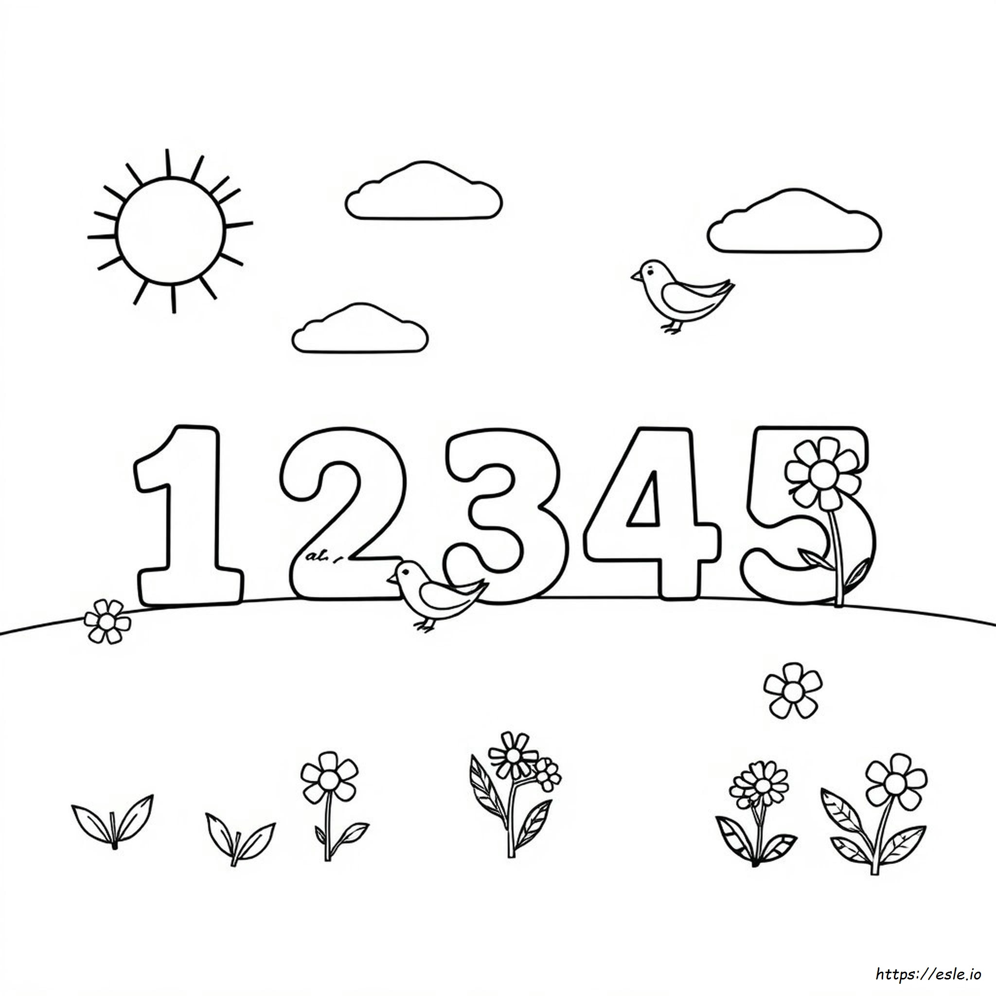 Number Coloring Activity
