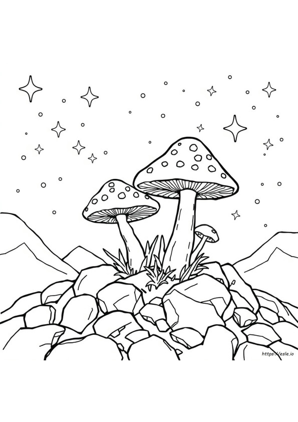 Coloriages Champignon Psychédélique À Imprimer