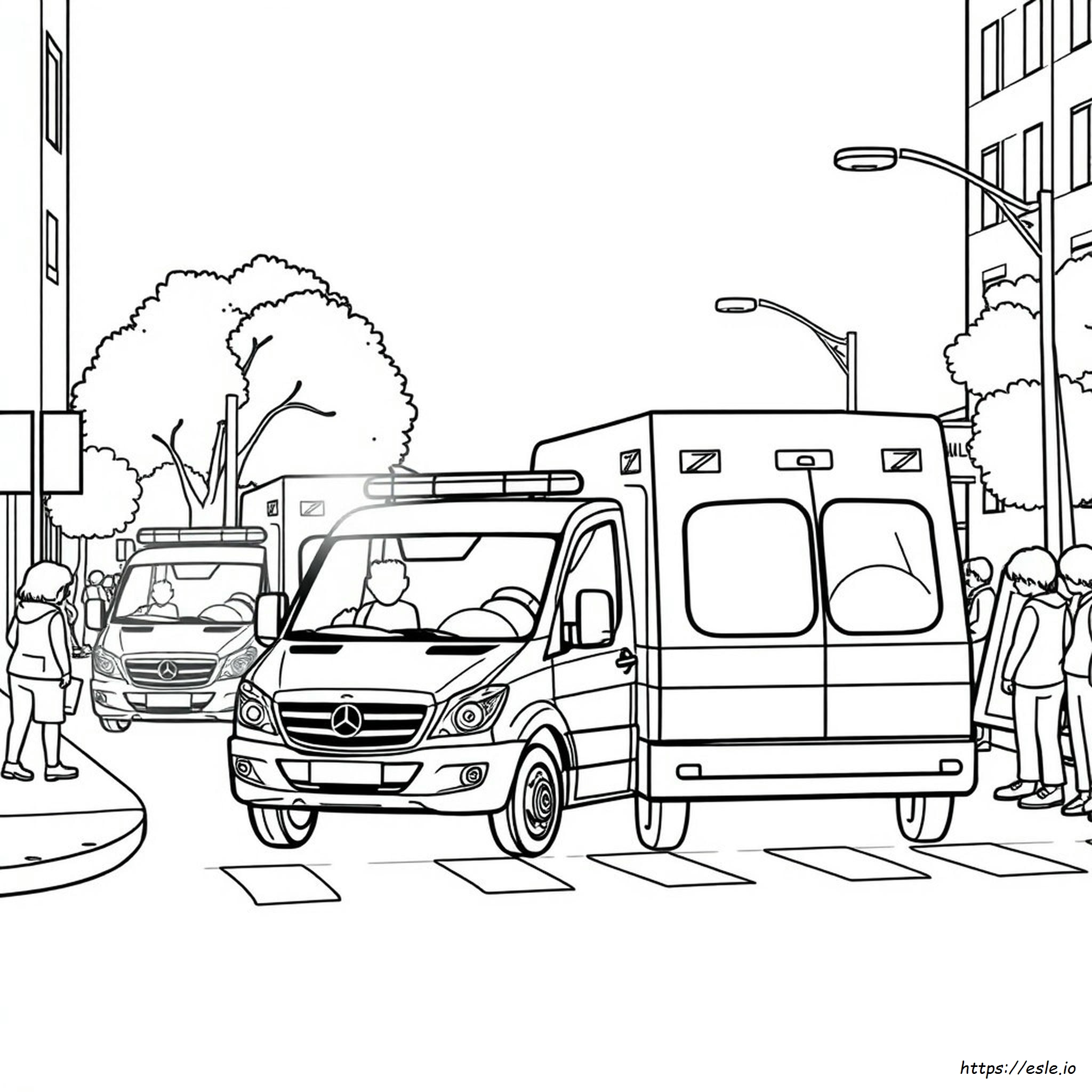 Coloring Pages Of Ambulance