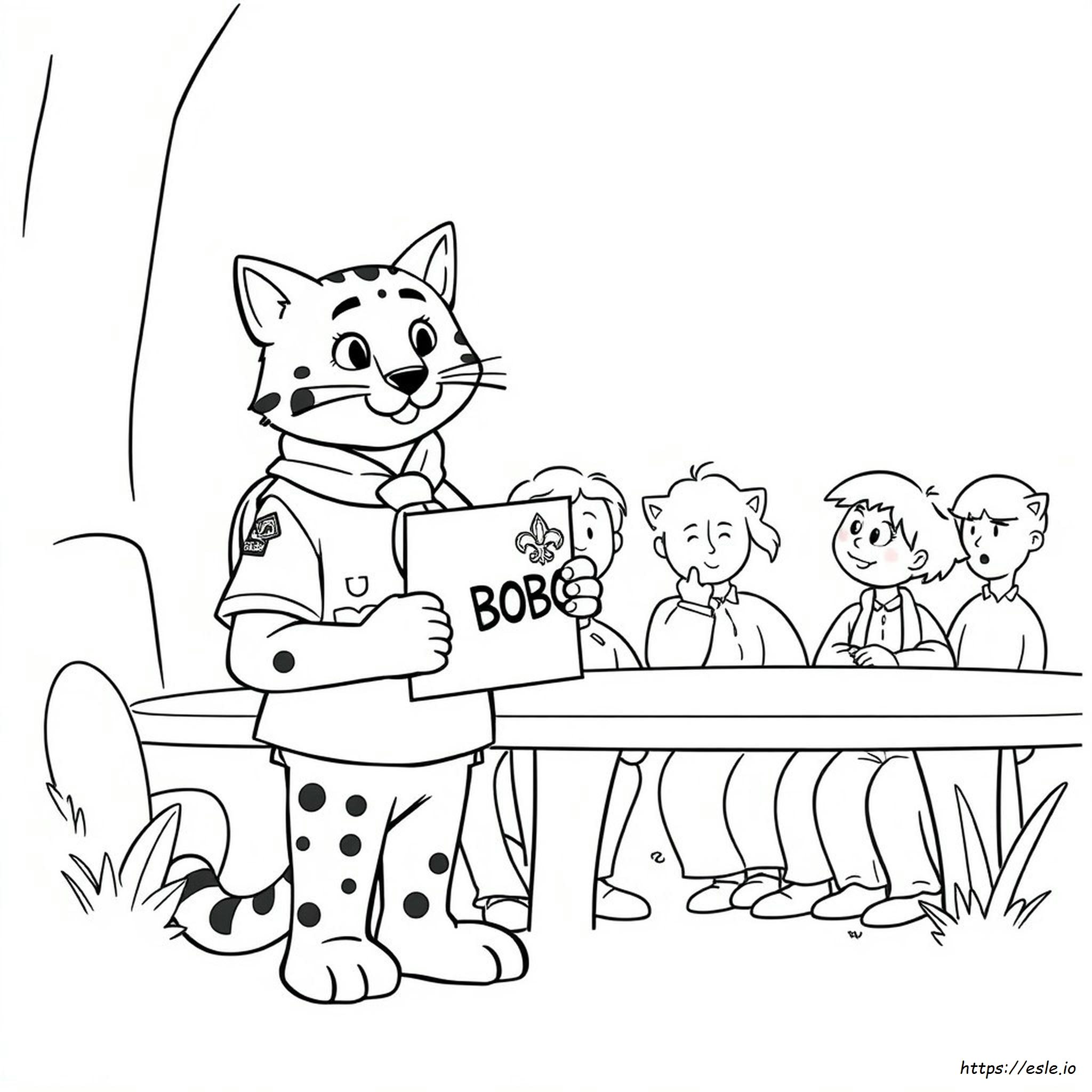 Cub Scout Bobcat Coloring Page