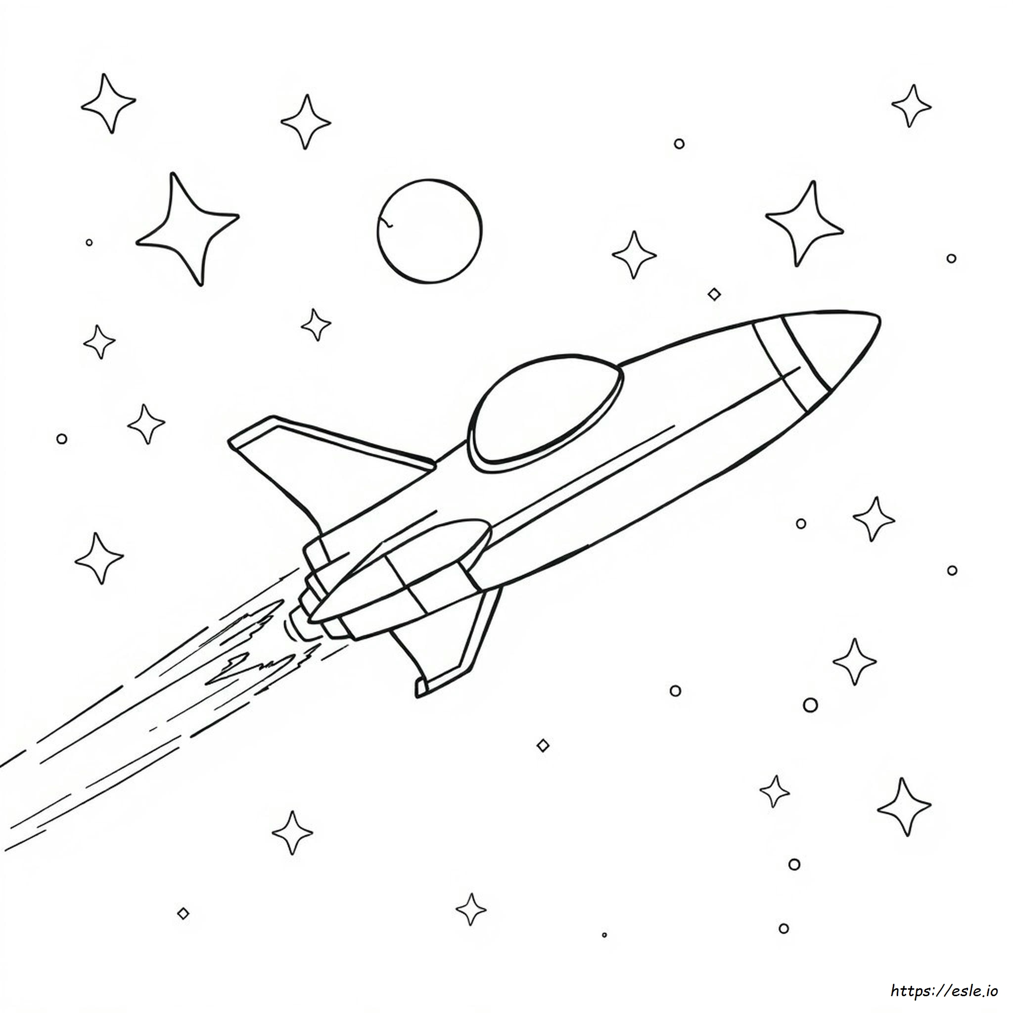 Spaceship Colouring In
