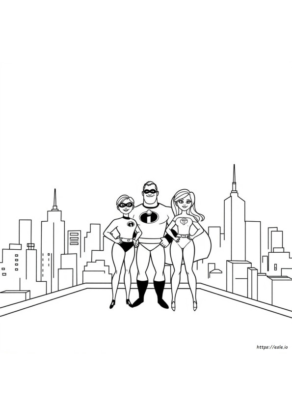 Incredibles Gambar Mewarnai Dapat Dicetak Gratis