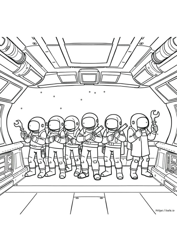 Among Us Colouring In Pictures