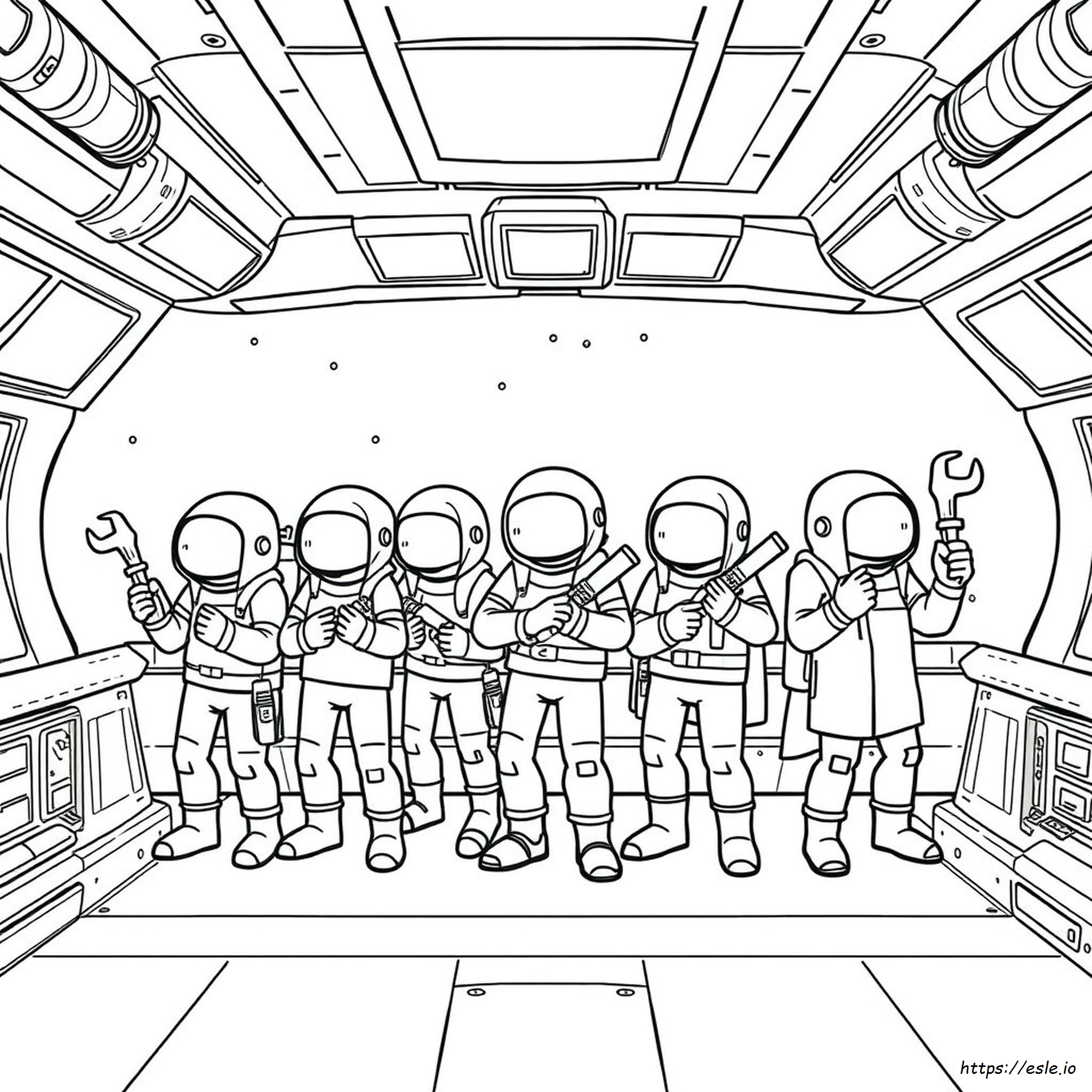 Among Us Colouring In Pictures