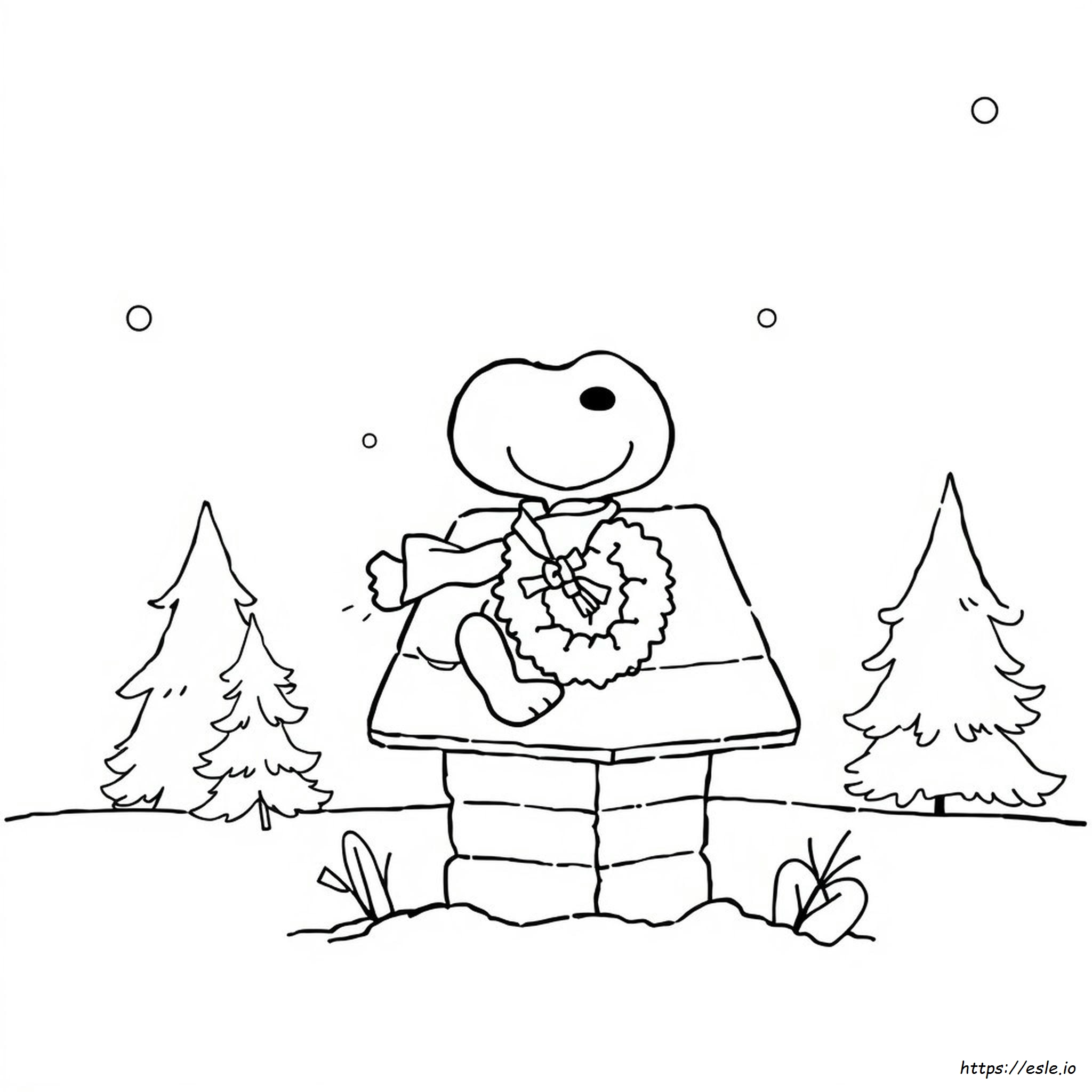 Snoopy Holiday Coloring Pages