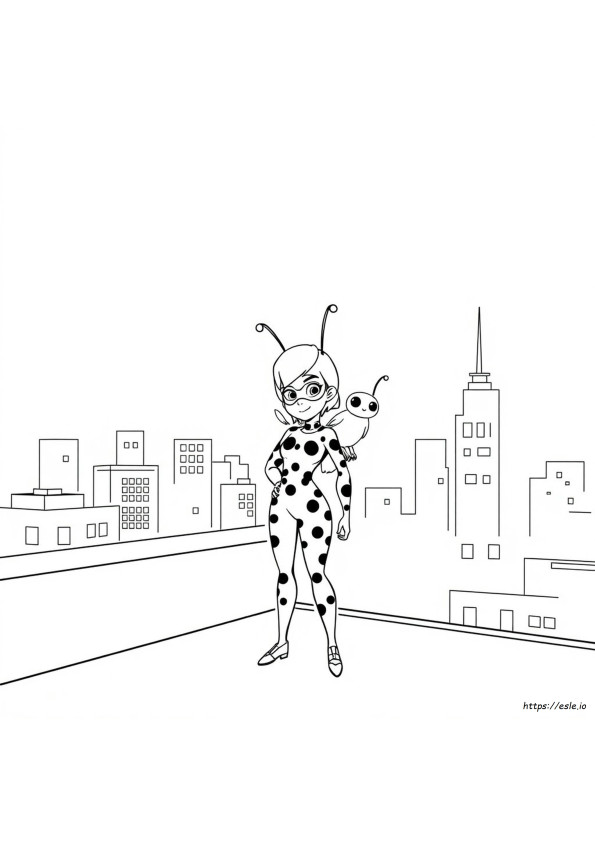 Ladybug Kwami Coloring Pages