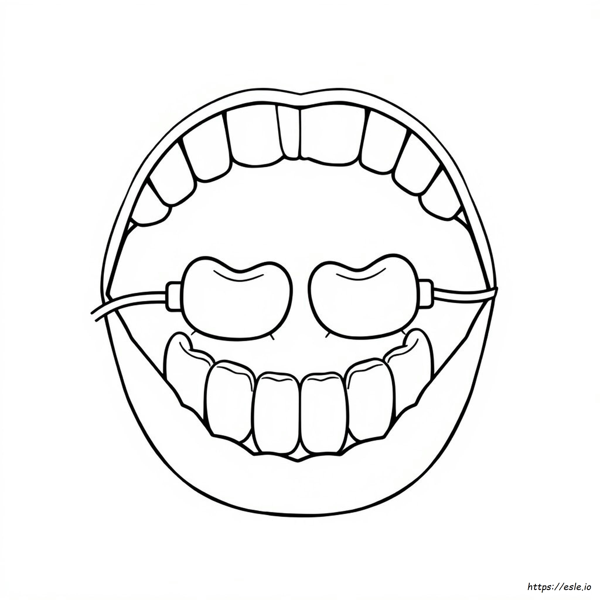 Dental Floss Coloring Page